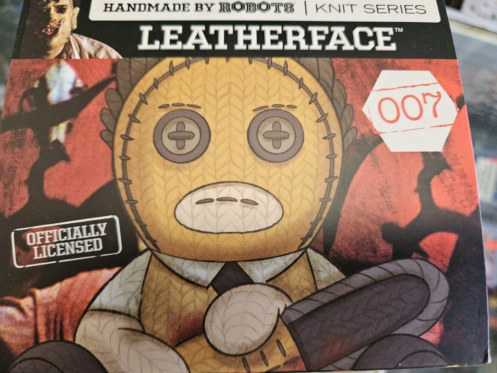 Brett Wagner Hand Signed Texas Chainsaw Massacre Leatherface Handmade by Robots, image 3