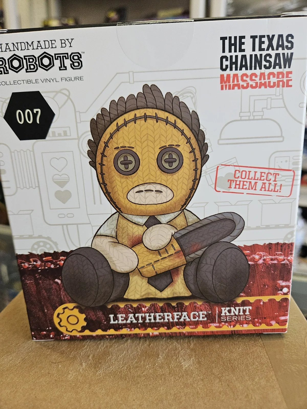Brett Wagner Hand Signed Texas Chainsaw Massacre Leatherface Handmade by Robots, image 4