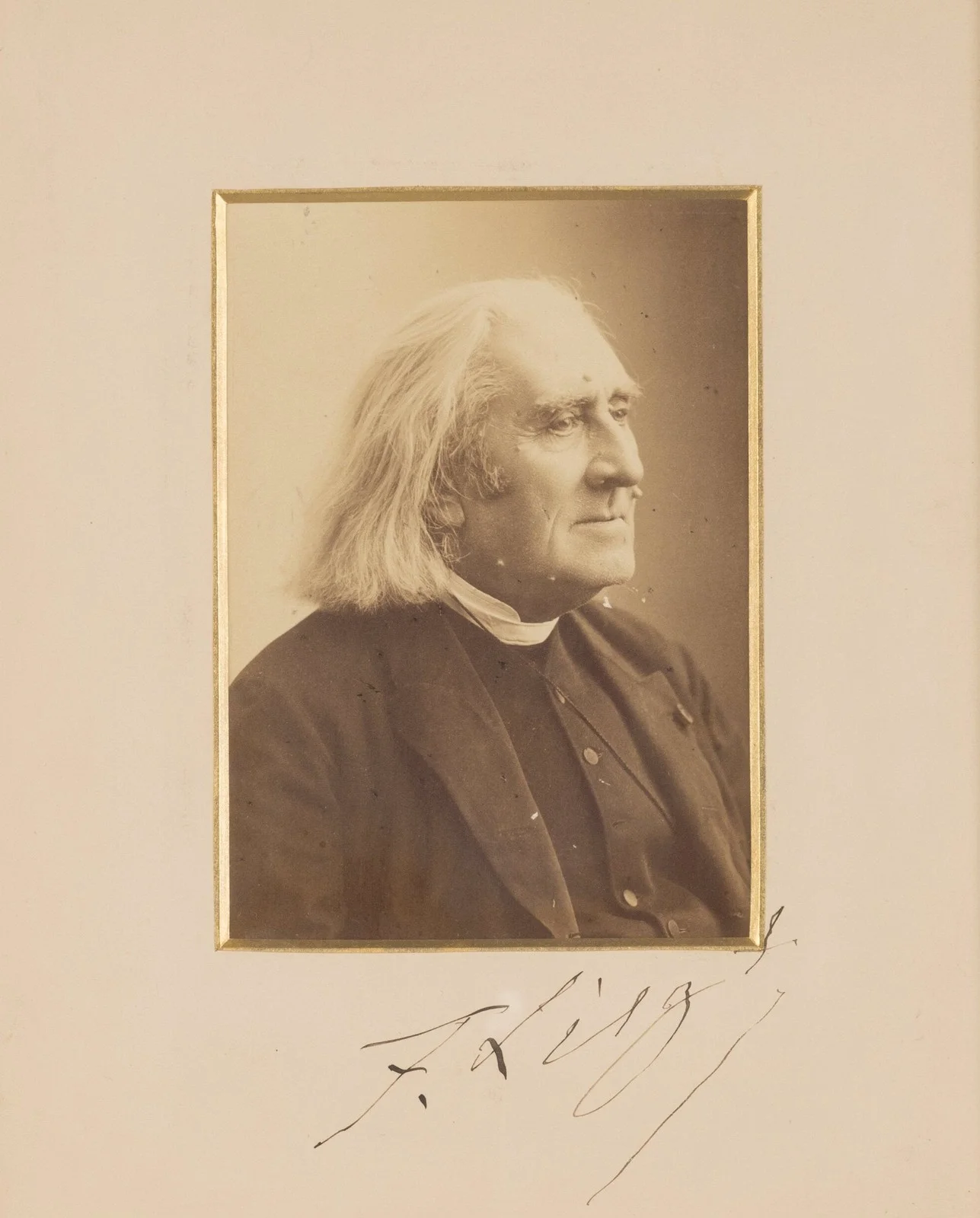 LISZT, Franz. (1811–1886): Signed Cabinet Card Photograph, изображение 2