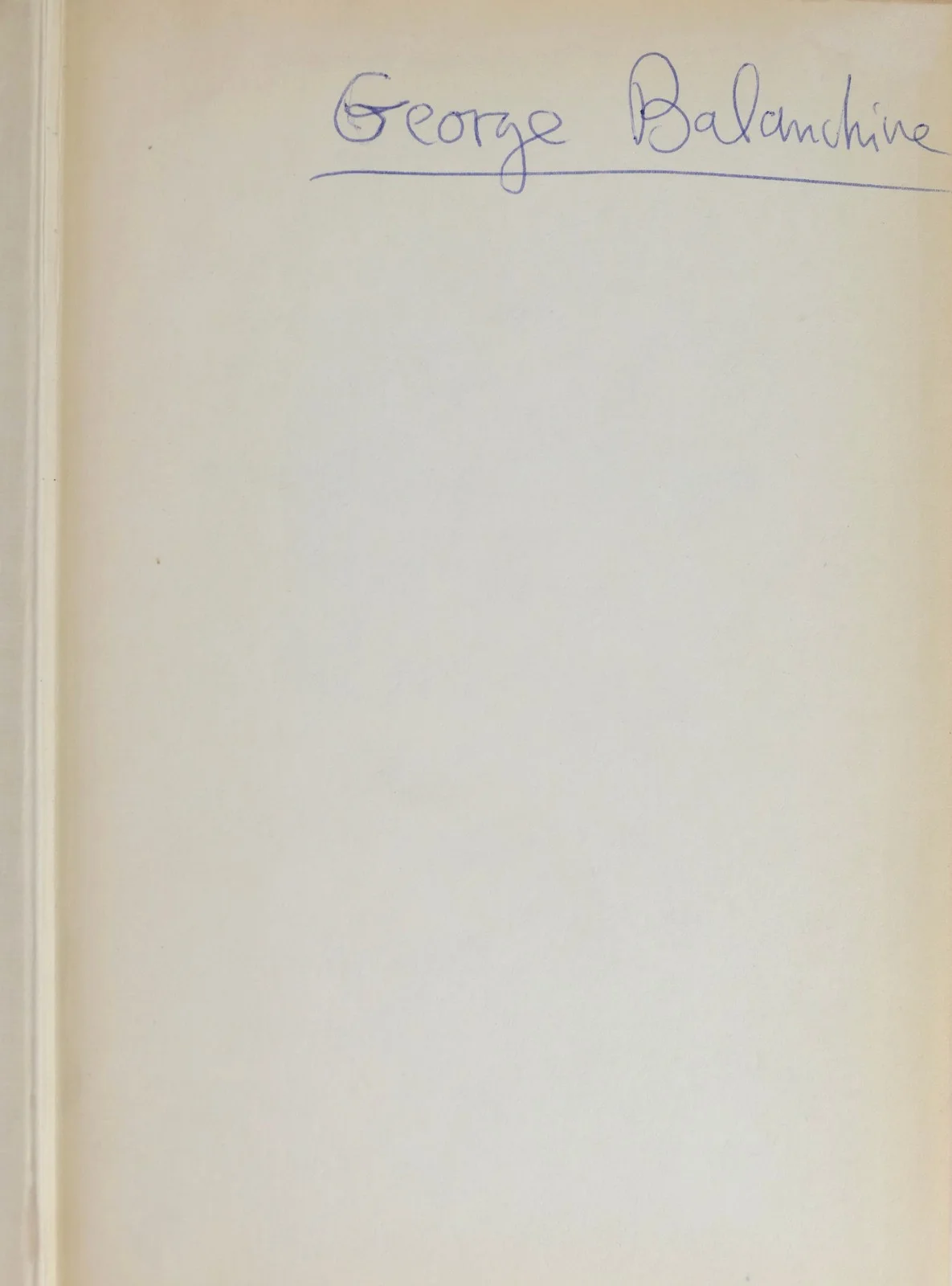 "Music in the Nation" - EX-GEORGE BALANCHINE SIGNED COPY, изображение 2