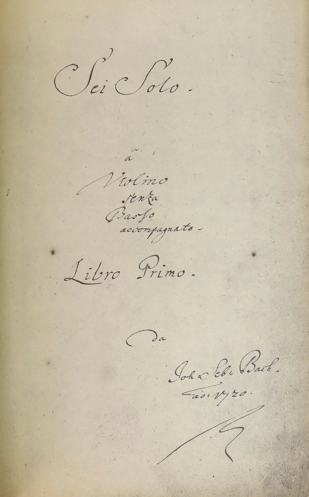 J.S. BACH "Sei solo a violino" - EX-RICCI, image 2