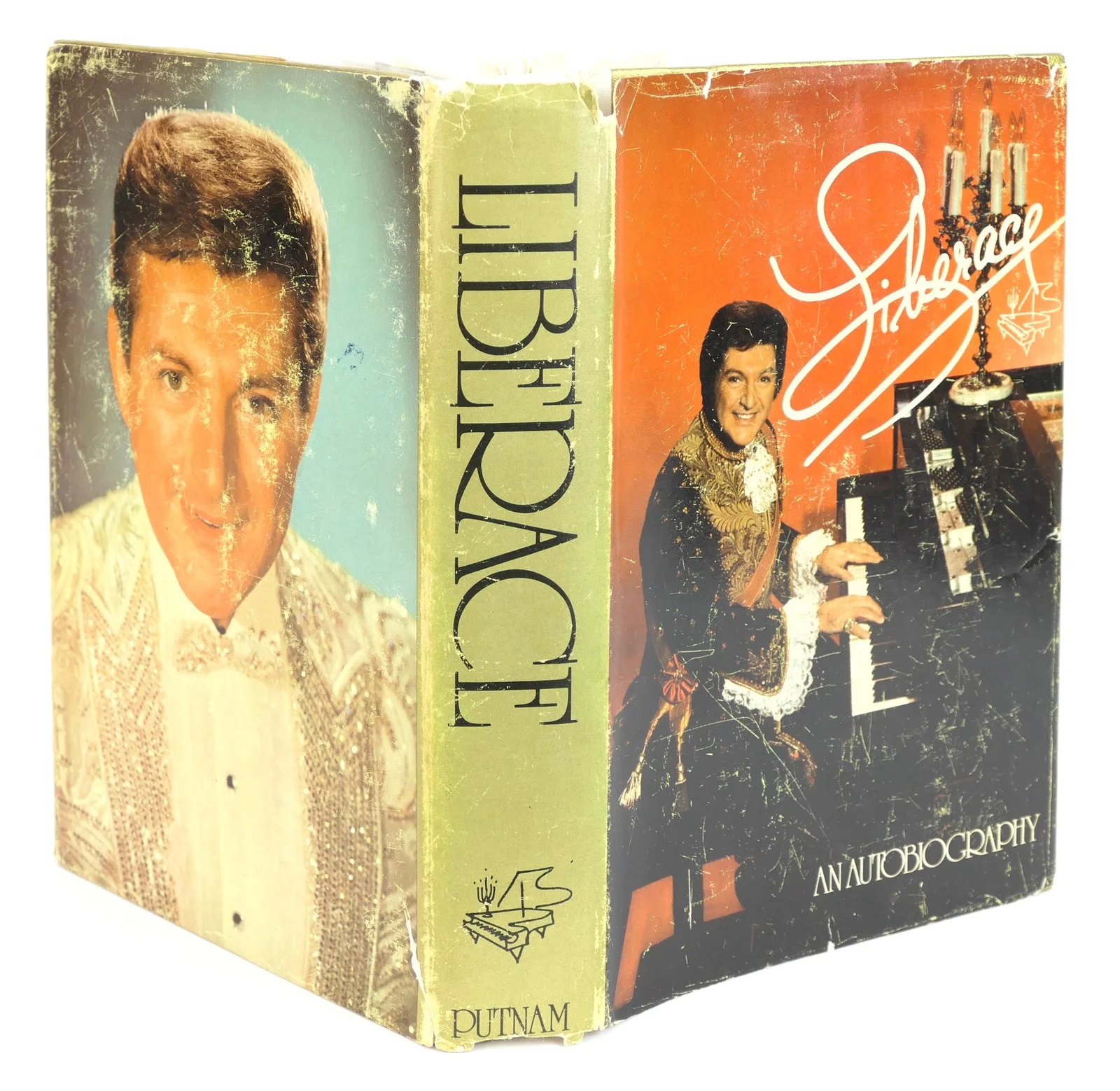 LIBERACE (1919–1987): "Liberace: An Autobiography" - SIGNED WITH A PIANO DRAWING, изображение 3