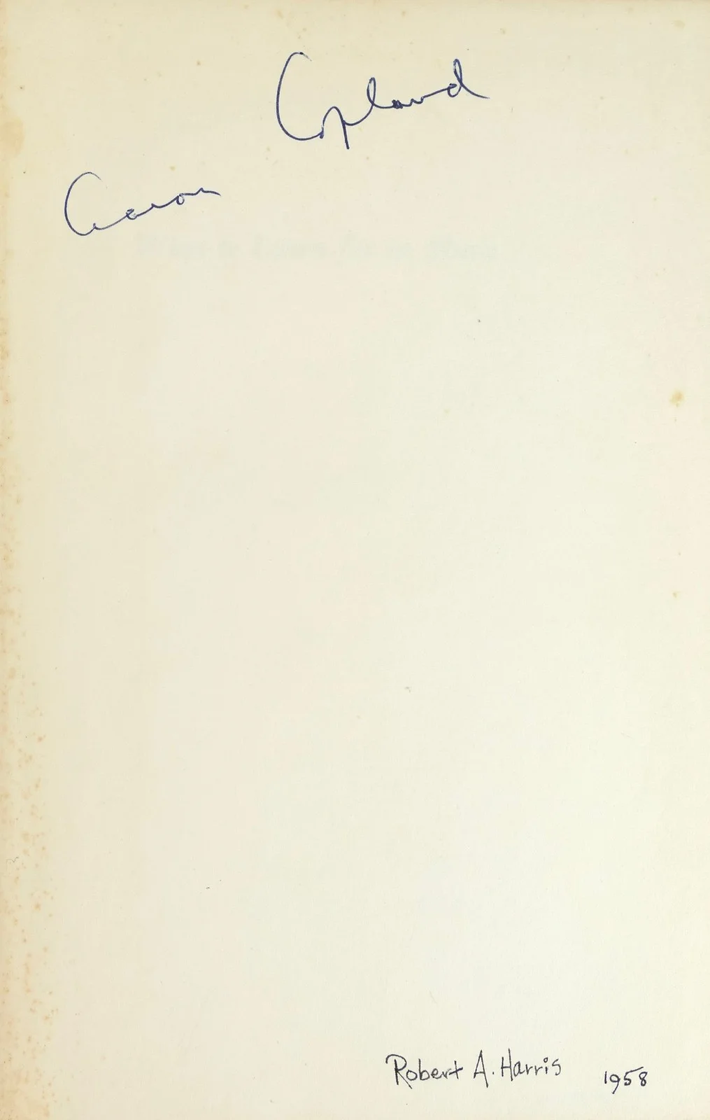 COPLAND, Aaron. (1900–1990): "What To Listen For In Music" - SIGNED, image 2