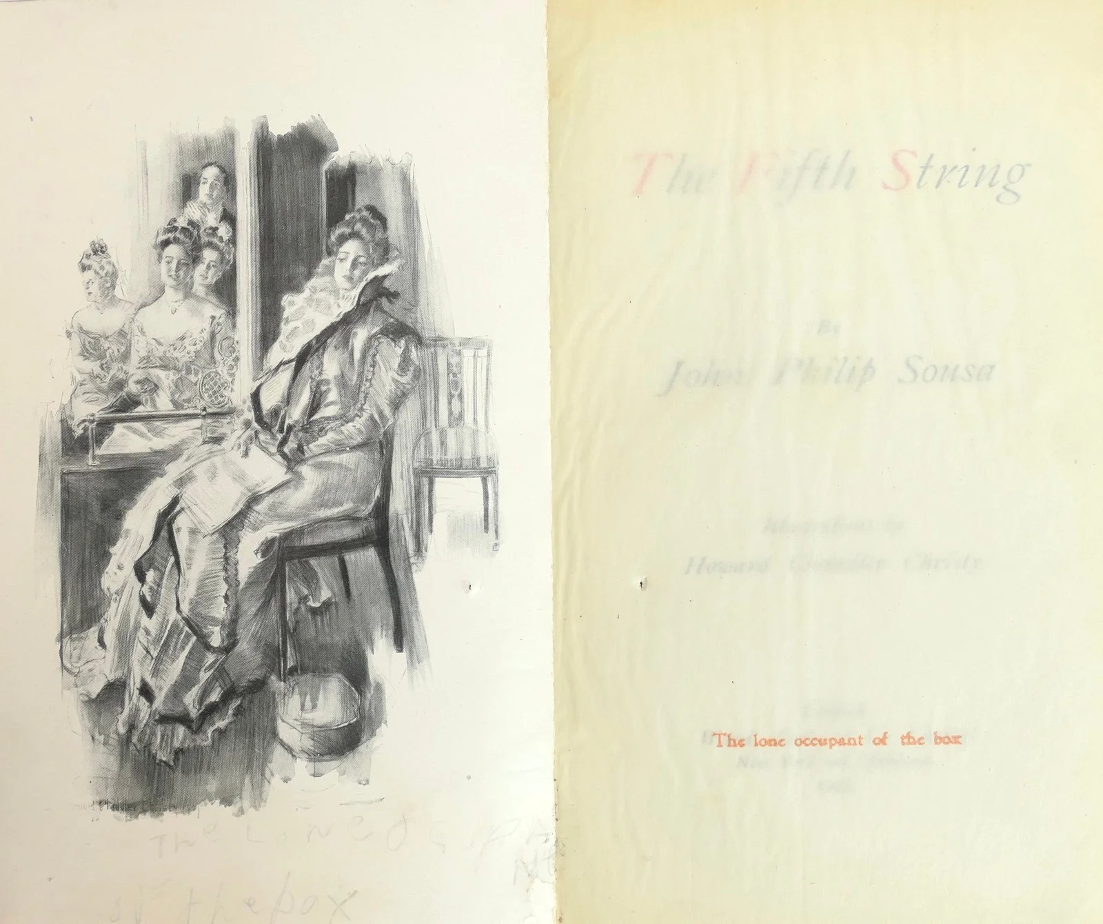 SOUSA, John Philip.: "The Fifth String" - SIGNED TO ESTELLE LIEBLING, image 4