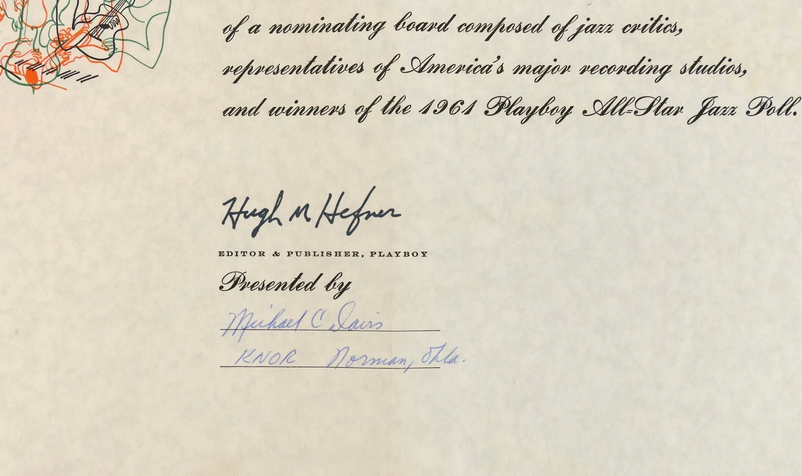 FITZGERALD, Ella. (1917–1996): 1962 PLAYBOY All-Star Jazz Poll Certificate, изображение 3