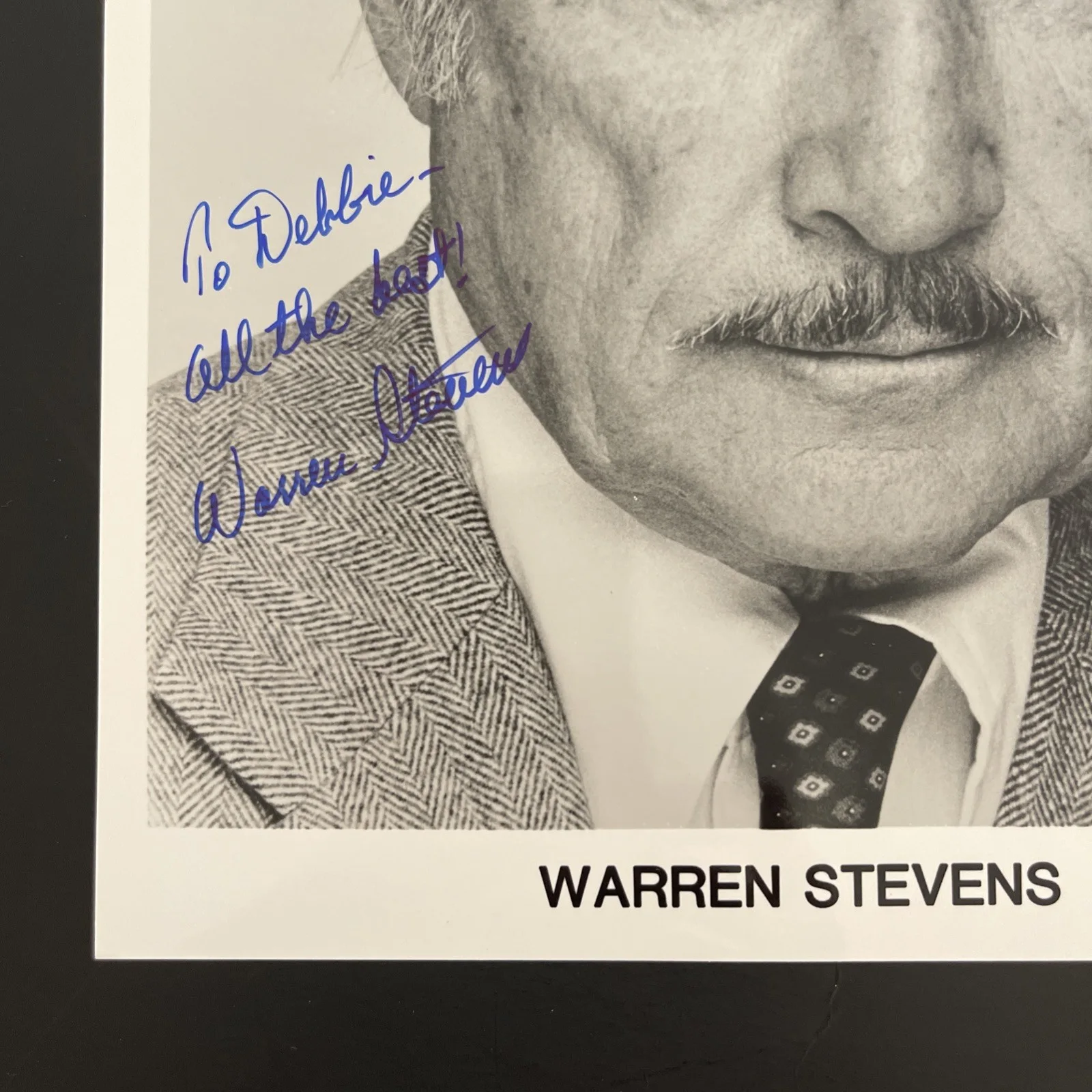 WARREN STEVENS: Hand Signed Original Celebrity Photo 8 x 10” / KSK, изображение 2