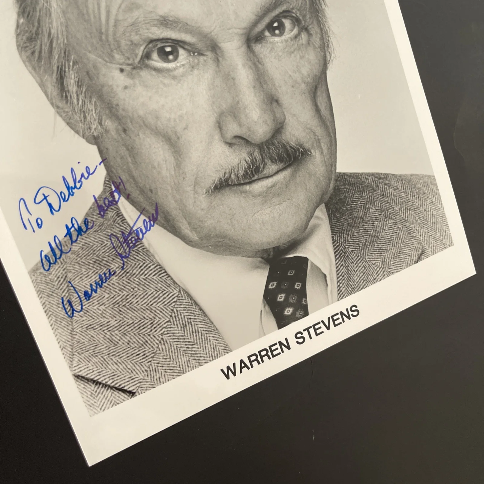 WARREN STEVENS: Hand Signed Original Celebrity Photo 8 x 10” / KSK, изображение 4