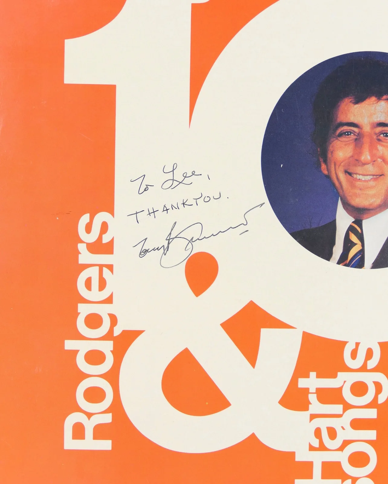 Tony BENNETT (Singer): Signed LP "Tony Bennett Sings Rodgers & Hart", изображение 2