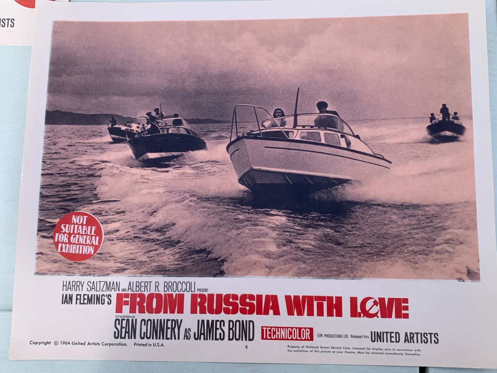JAMES BOND FROM RUSSIA WITH LOVE LOBBY CARDS 1-8 SET, изображение 4