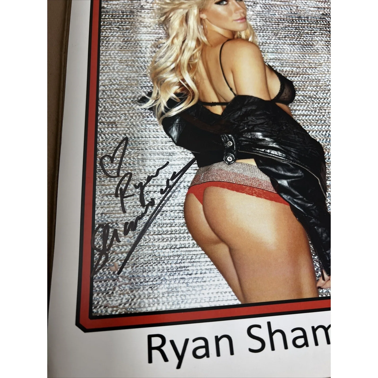 Ryan Shamrock aka Alicia Nicole Signed Autographed 8.5x11 Photo, изображение 2