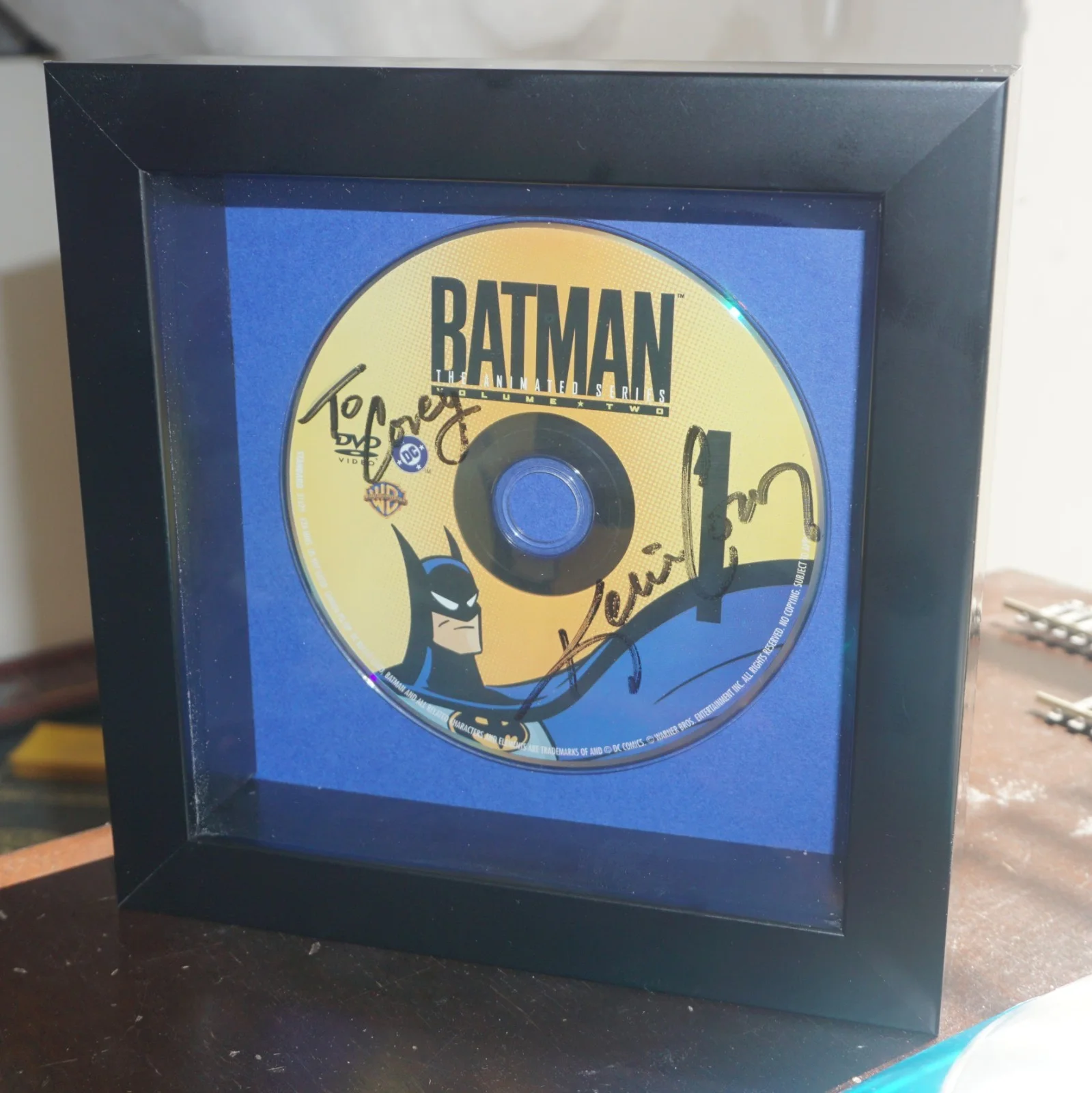 Kevin Conroy — Batman: The Animated Series BTAS DVD Disc Hand Signed By Actor Kevin Conroy