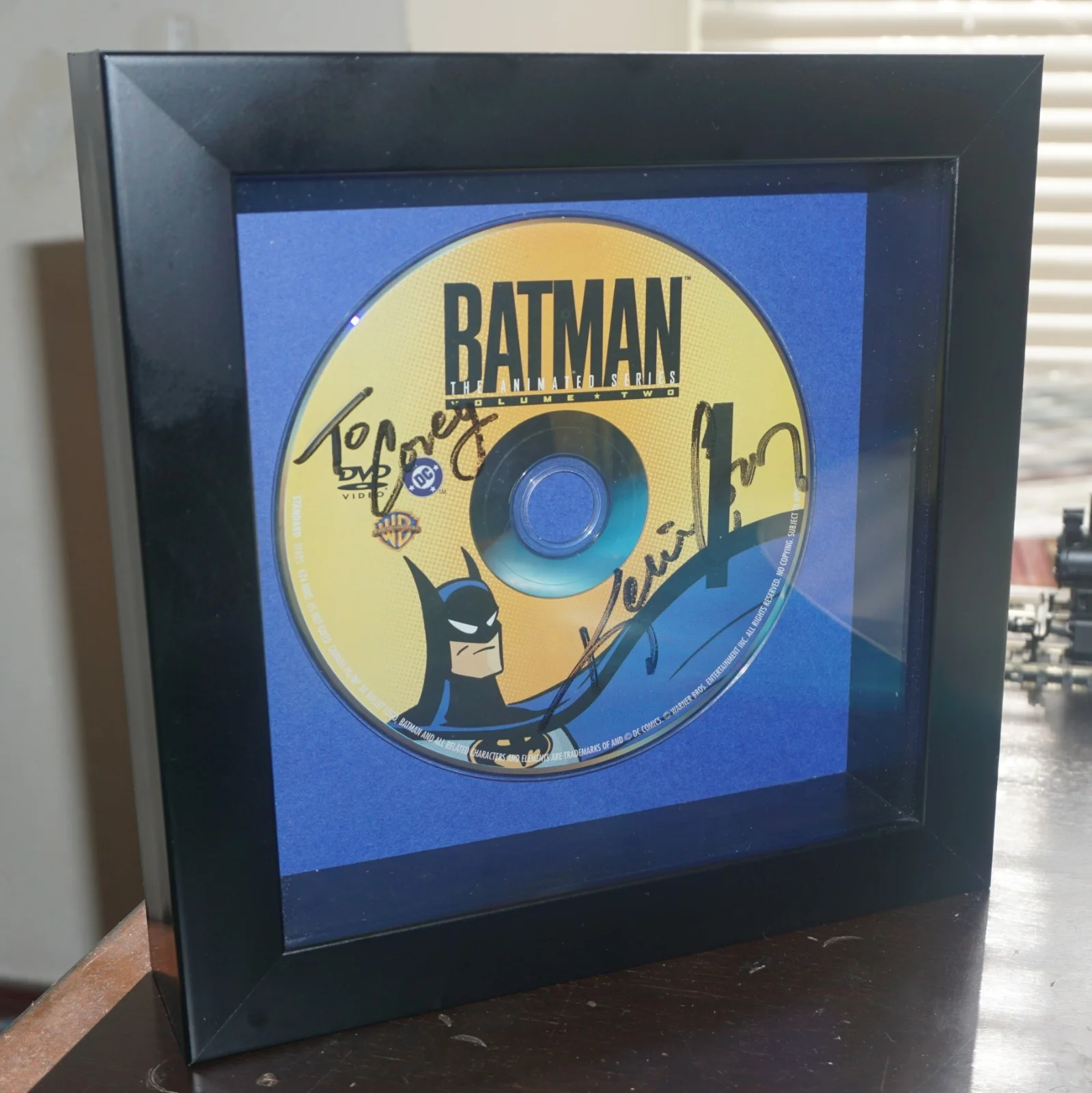 Kevin Conroy — Batman: The Animated Series BTAS DVD Disc Hand Signed By Actor Kevin Conroy, image 2