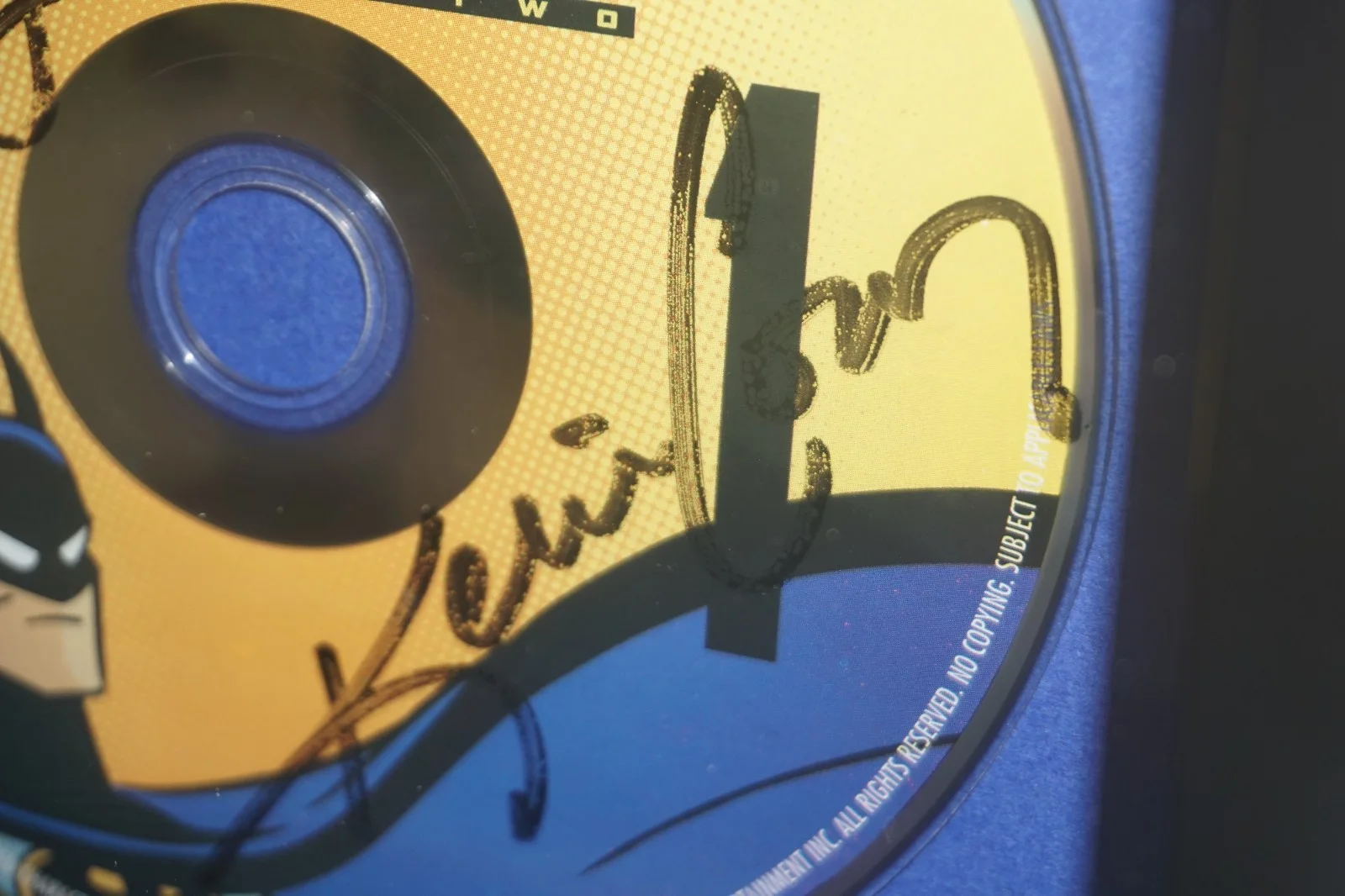 Kevin Conroy — Batman: The Animated Series BTAS DVD Disc Hand Signed By Actor Kevin Conroy, image 4