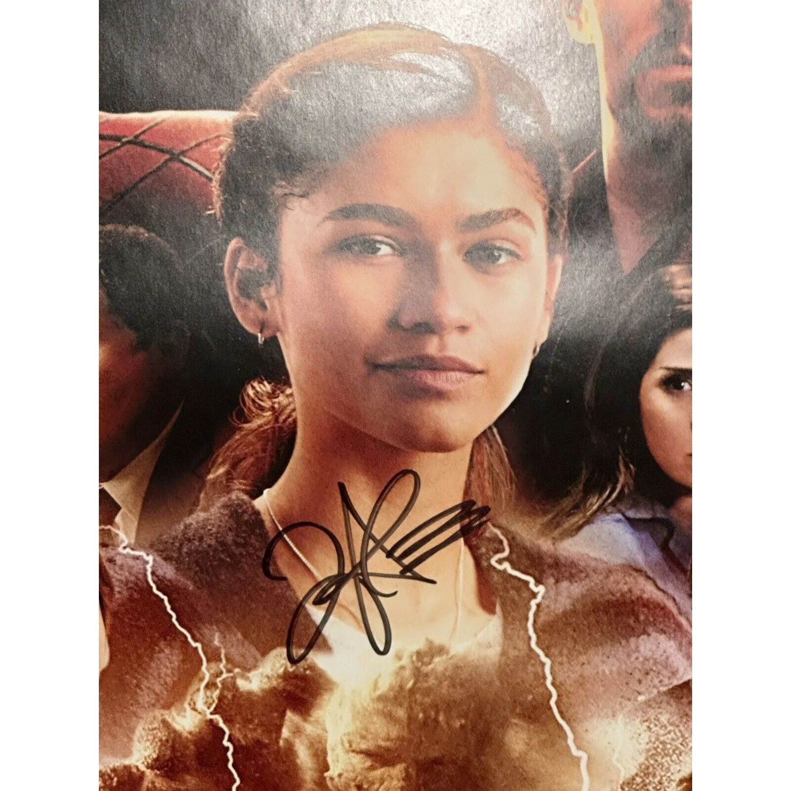 Spider-Man No Way Home Poster Signed Tom Holland Zendaya Autograph 27x40 COA #2, изображение 5