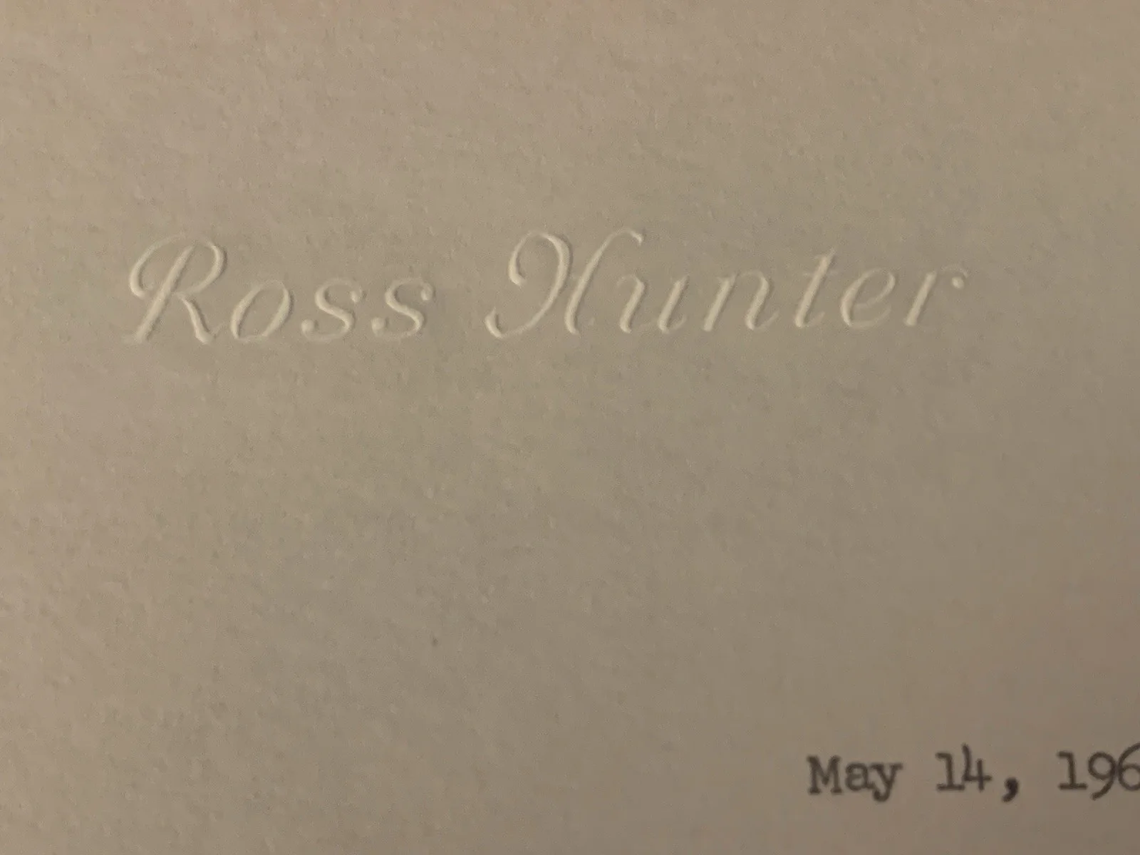 Ross Hunter — Vincent Price Estate Typed Signed Letter from Actor/Producer Ross Hunter! 14f, изображение 2