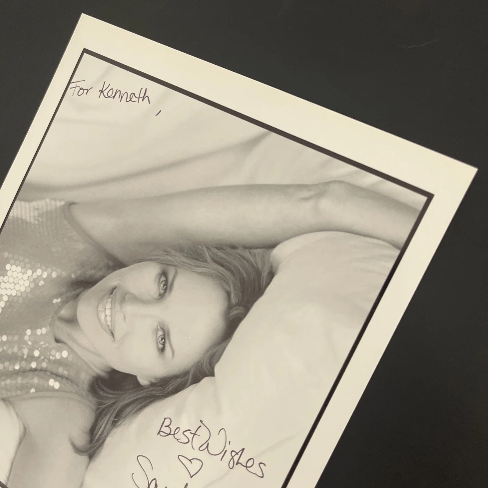 SARAH BUXTON: Hand Signed Original Celebrity Letter & Photo 8 x 10” / KSK, image 4