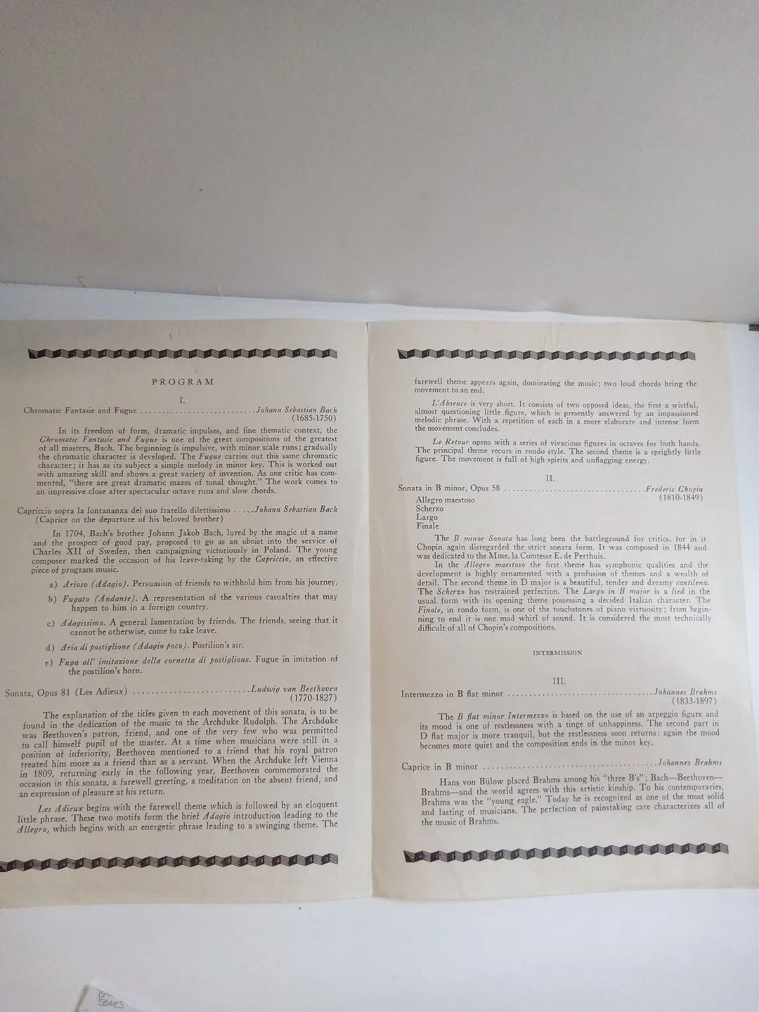 Guiomar Novaes Signed Concert Program Brazilian Pianist Chopin Legend JSA, image 5