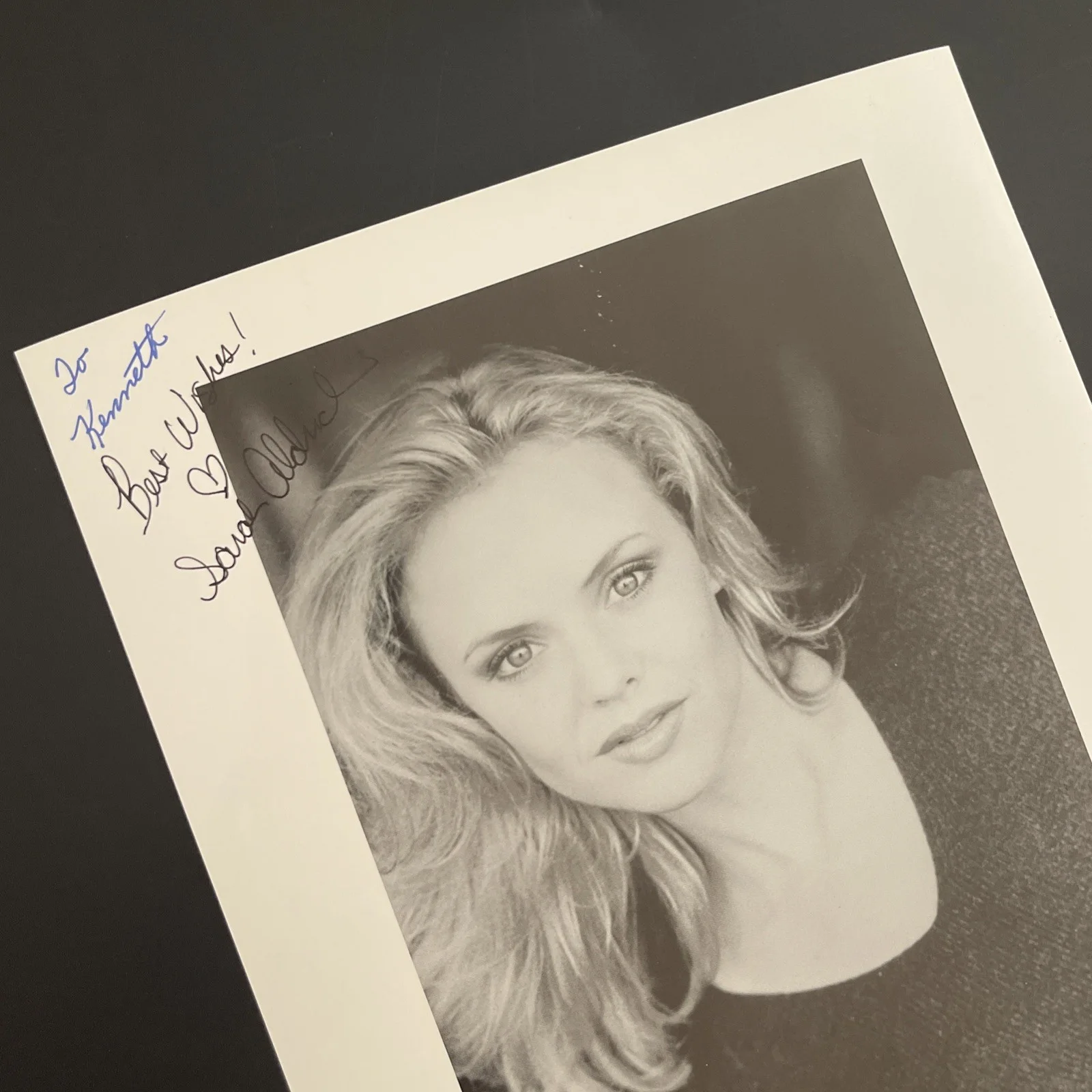 SARAH ALDRICH: Hand Signed Original Celebrity Photo 8 x 10” / KSK, изображение 3