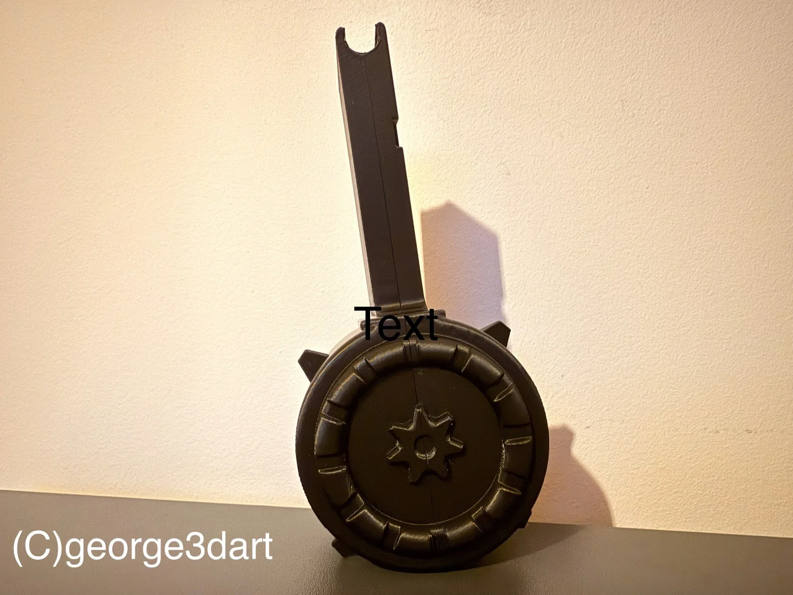 Drum magazine for Glock 19 3d Printed Cosplay Prop, image 4