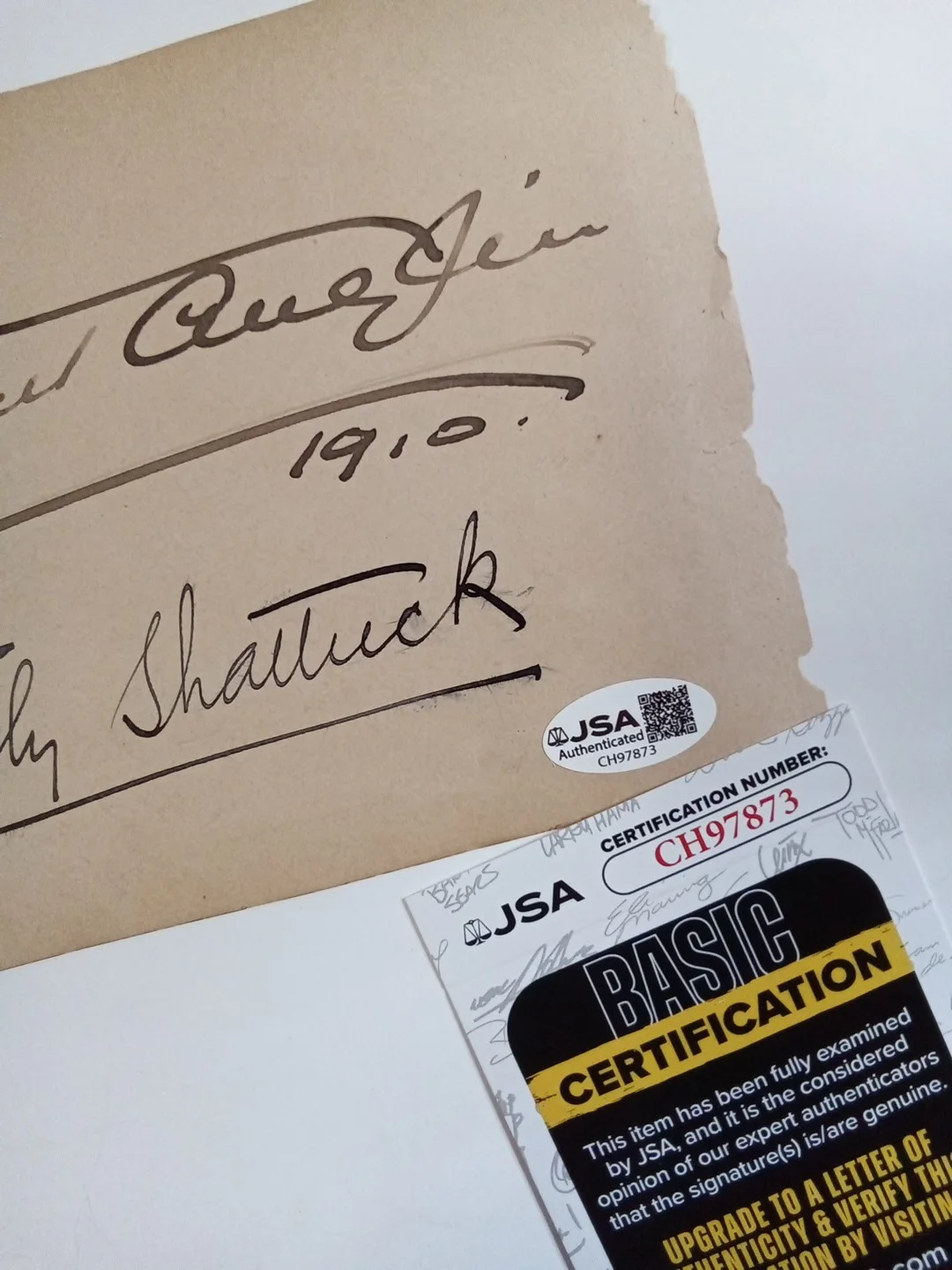 Margaret Anglin, Truly Shattuck & Rose Stahl Broadway Signed Album Page JSA, изображение 3