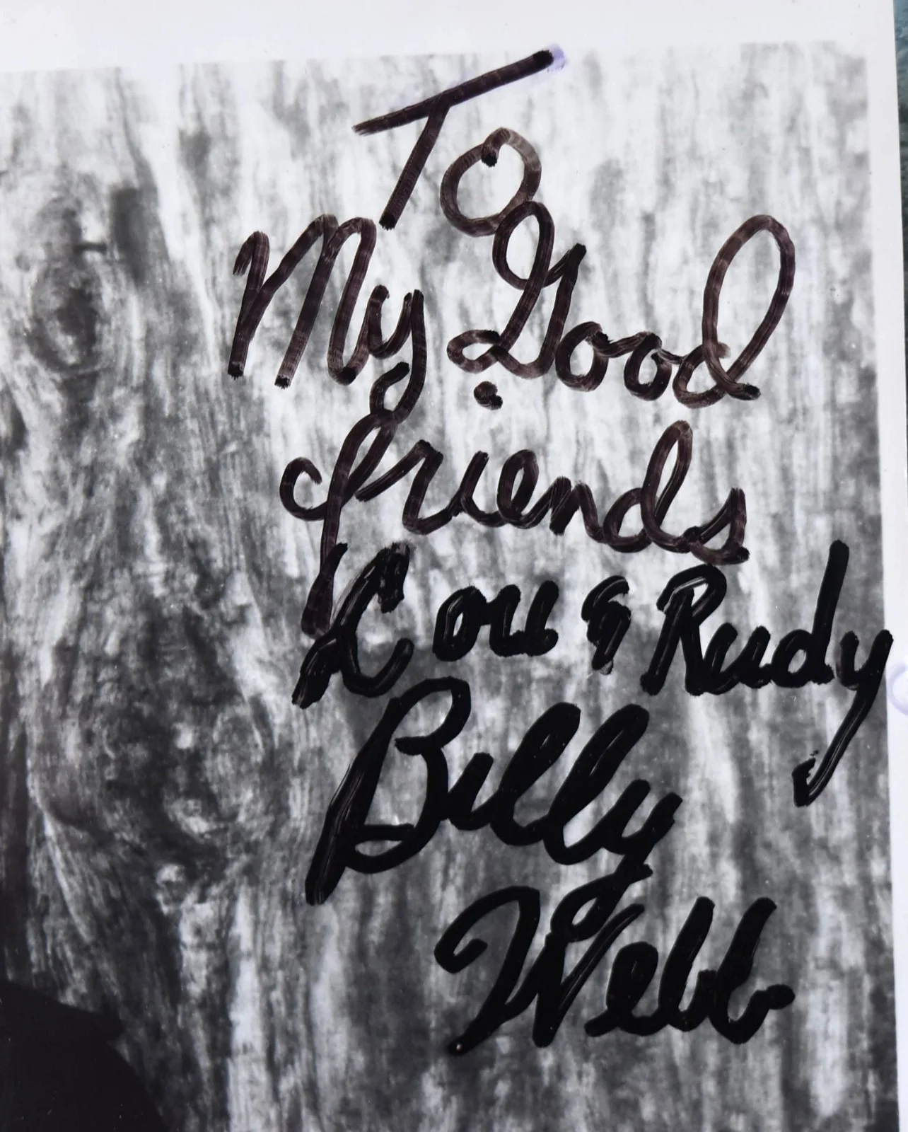 Billy Webb Hand Signed Paper 8"X10", image 2