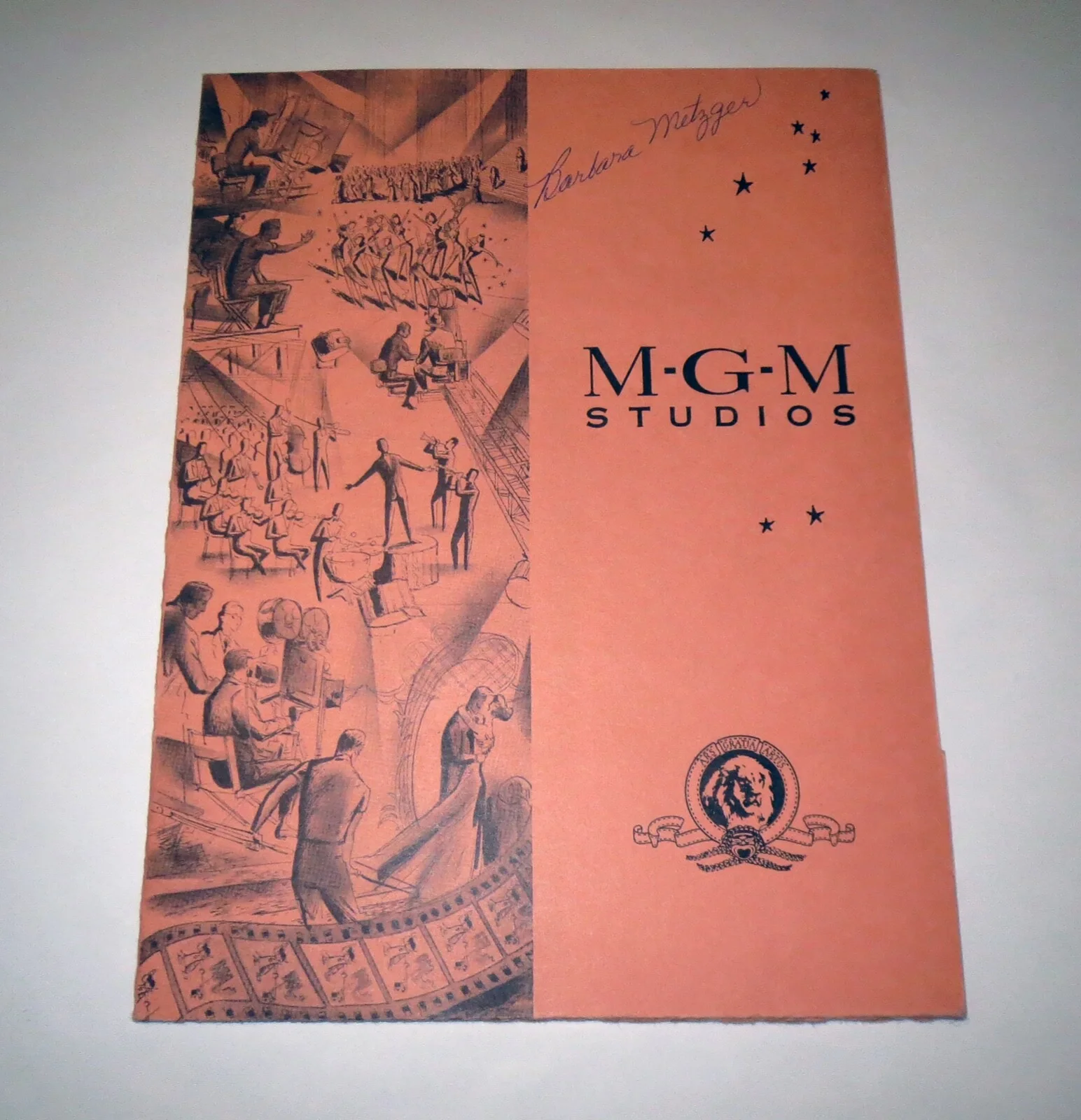 Barbara Metzger — MGM Studios Signed MOVIE STAR PORTFOLIO Poster BARBARA METZGER - PAUL NEWMAN, изображение 2