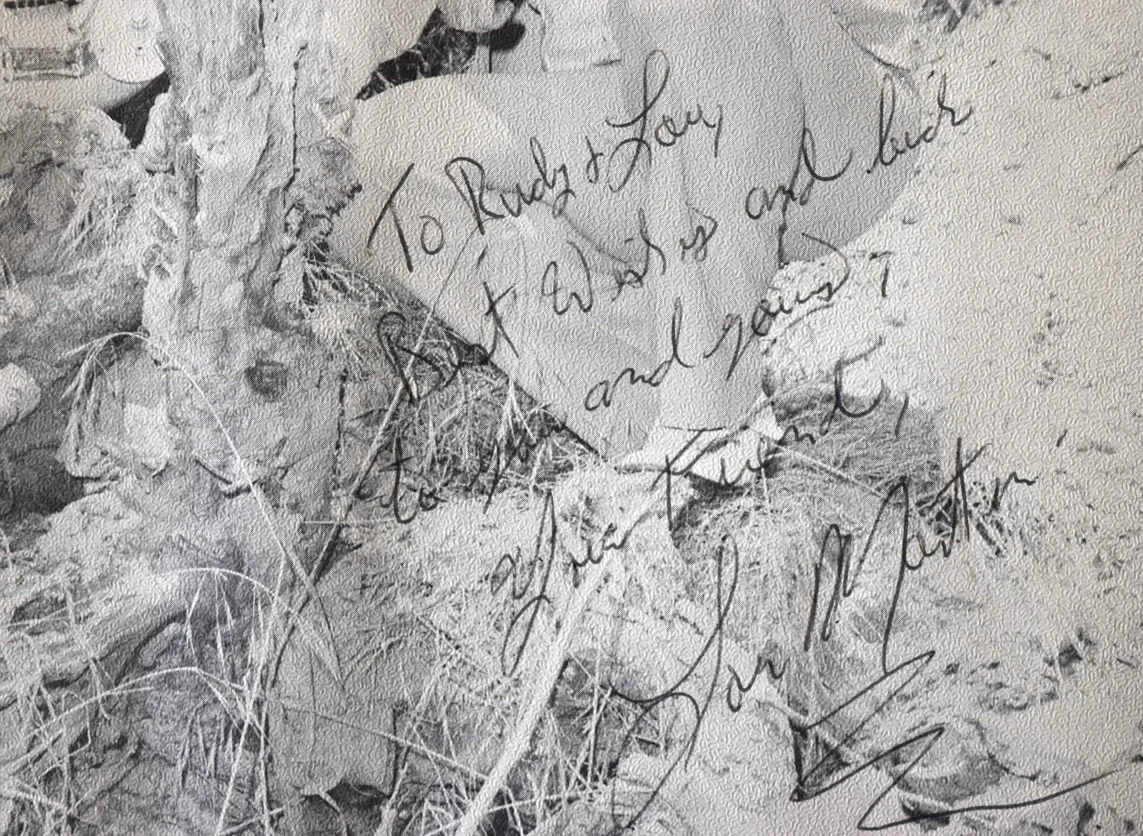 Lou Martin Hand Signed Paper 8"X10", image 2