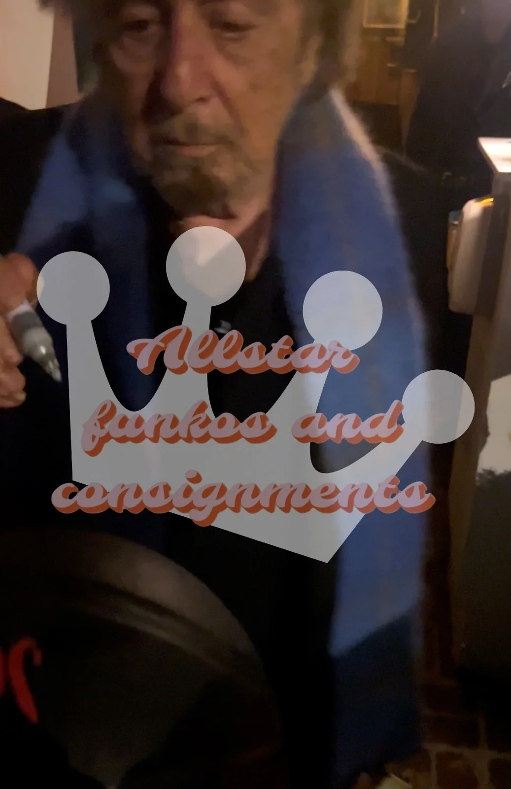 Al Pacino Signed Shoe Palace Scarface Basketball The World is Yours PSA Proof, изображение 5