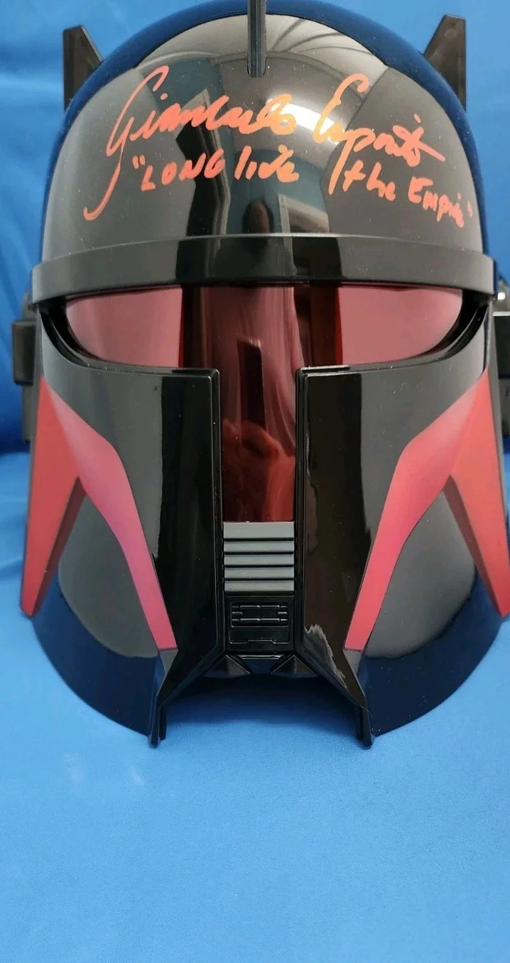Giancarlo Esposito — Giancarlo Esposito signed Star Wars The Mandalorian Moff Gideon helmet COA, image 4