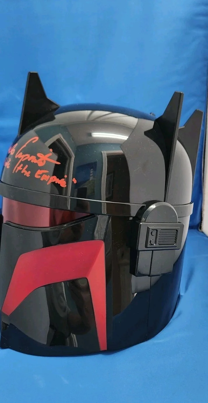 Giancarlo Esposito — Giancarlo Esposito signed Star Wars The Mandalorian Moff Gideon helmet COA, image 5