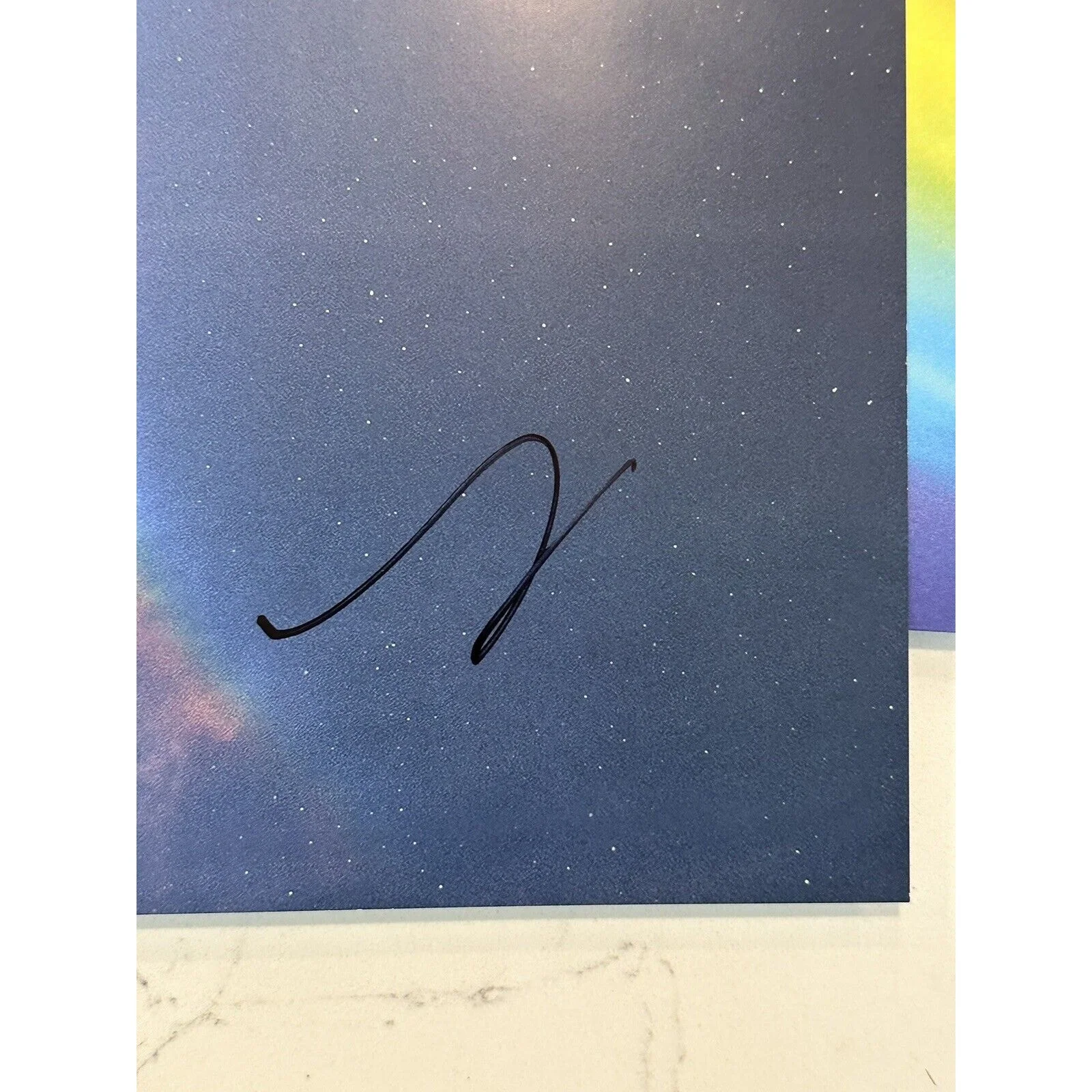 COLDPLAY Signed/Auto Moon Music Insert With Pink Translucent Vinyl IN HAND, image 5