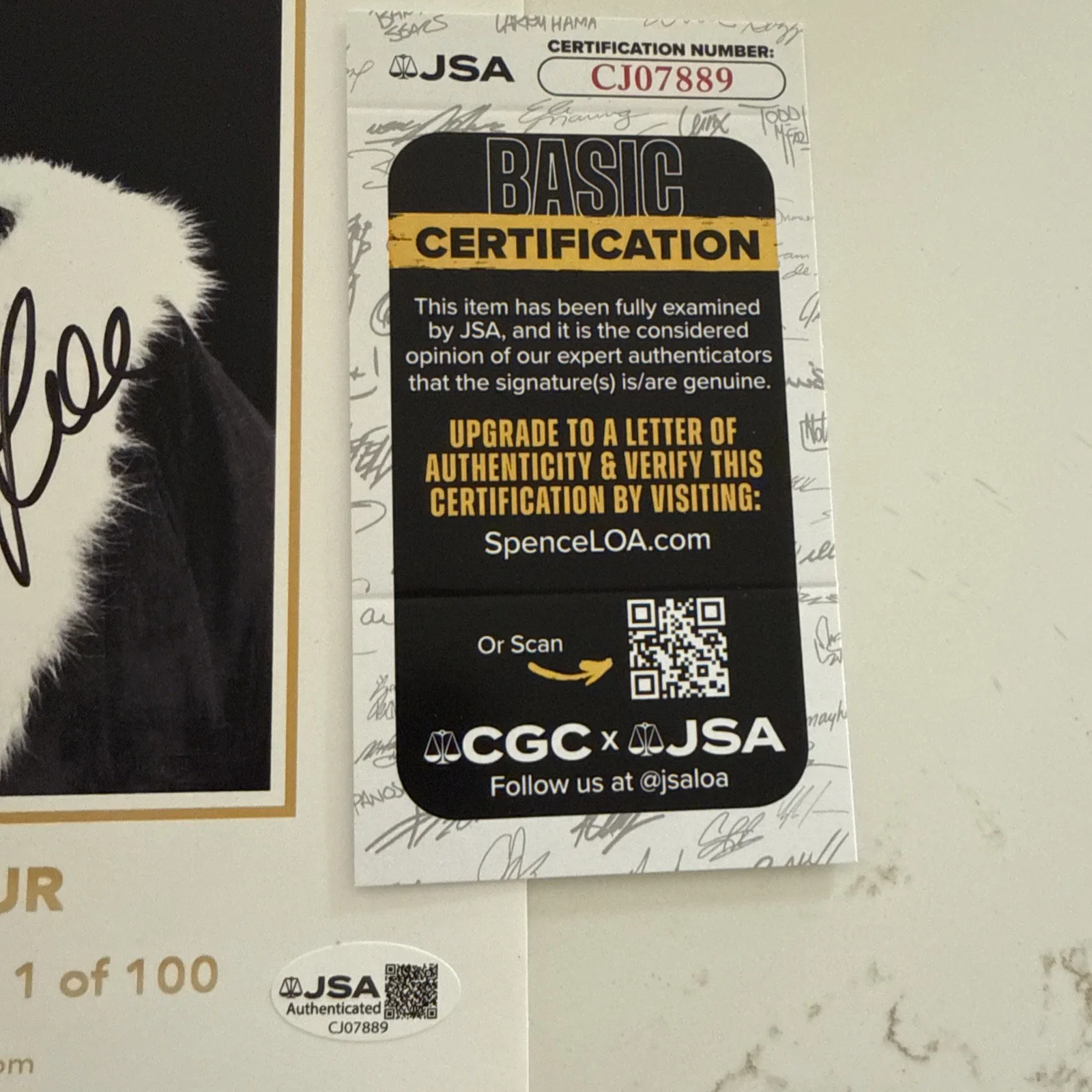 Sophia Loren — Sophia Loren SIGNED Autograph JSA COA Rare 1/100 World Tour Photo, изображение 2