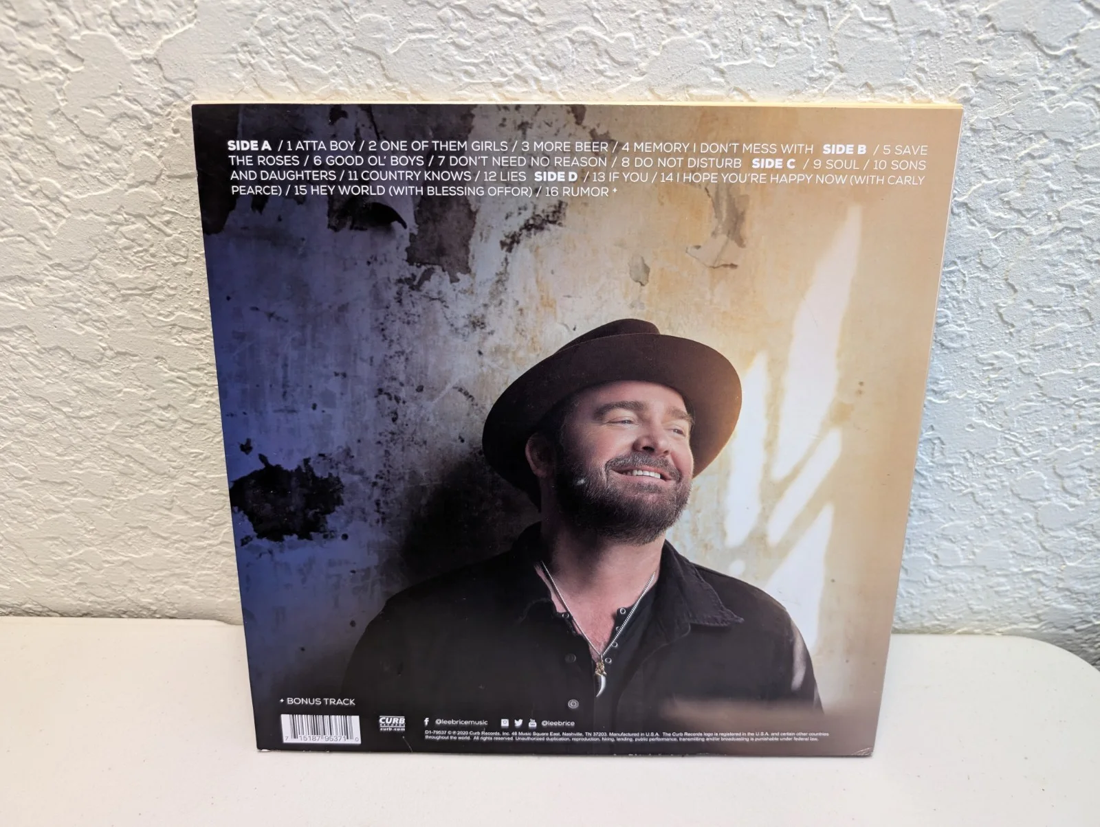 LEE BRICE SIGNED AUTOGRAPH HEY WORLD VINYL ALBUM JSA COA COUNTRY STAR, изображение 4