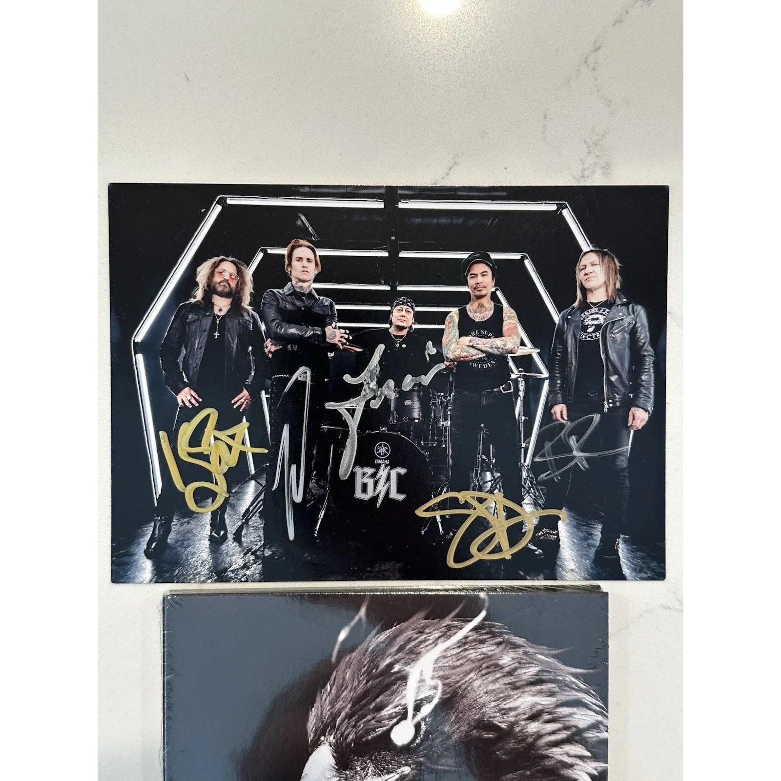 Buckcherry Signed/Autographed Artcard and Hellbound CD #2, image 2