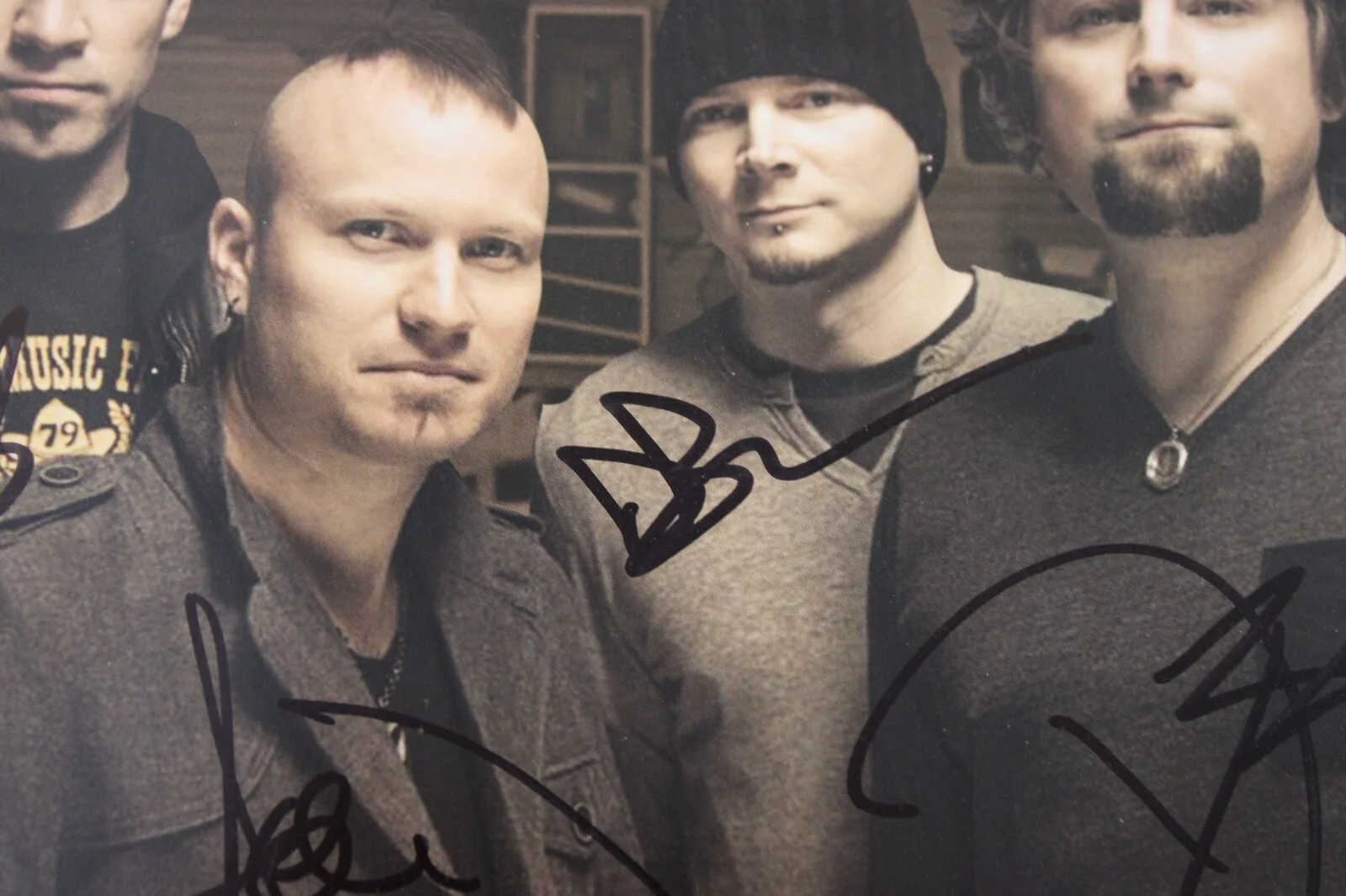 Theory of a Deadman Poster Signed Autographed Rock Band Carnival of Madness 2011, изображение 4