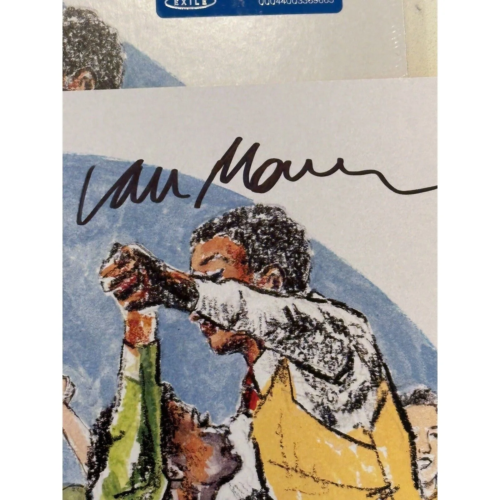 VAN MORRISON SIGNED AUTOGRAPH * Vinyl LP Accentuate The Positive Limited Blue, изображение 3