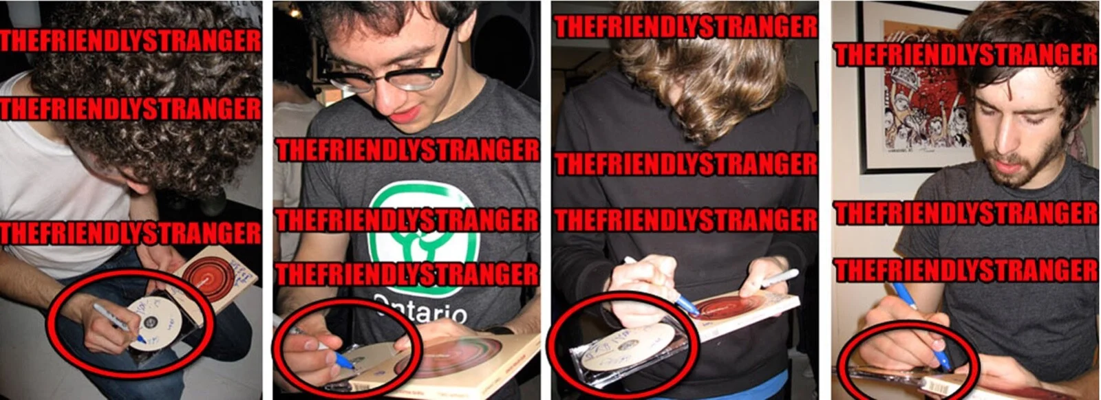 TOKYO POLICE CLUB - DAVID MONKS, GRHAM WRIGHT, JOSH HOOK, GREG — Tokyo Police Club signed "ELEPHANT SHELL" CD a EXACT PROOF David Monks ACOA COA, изображение 3