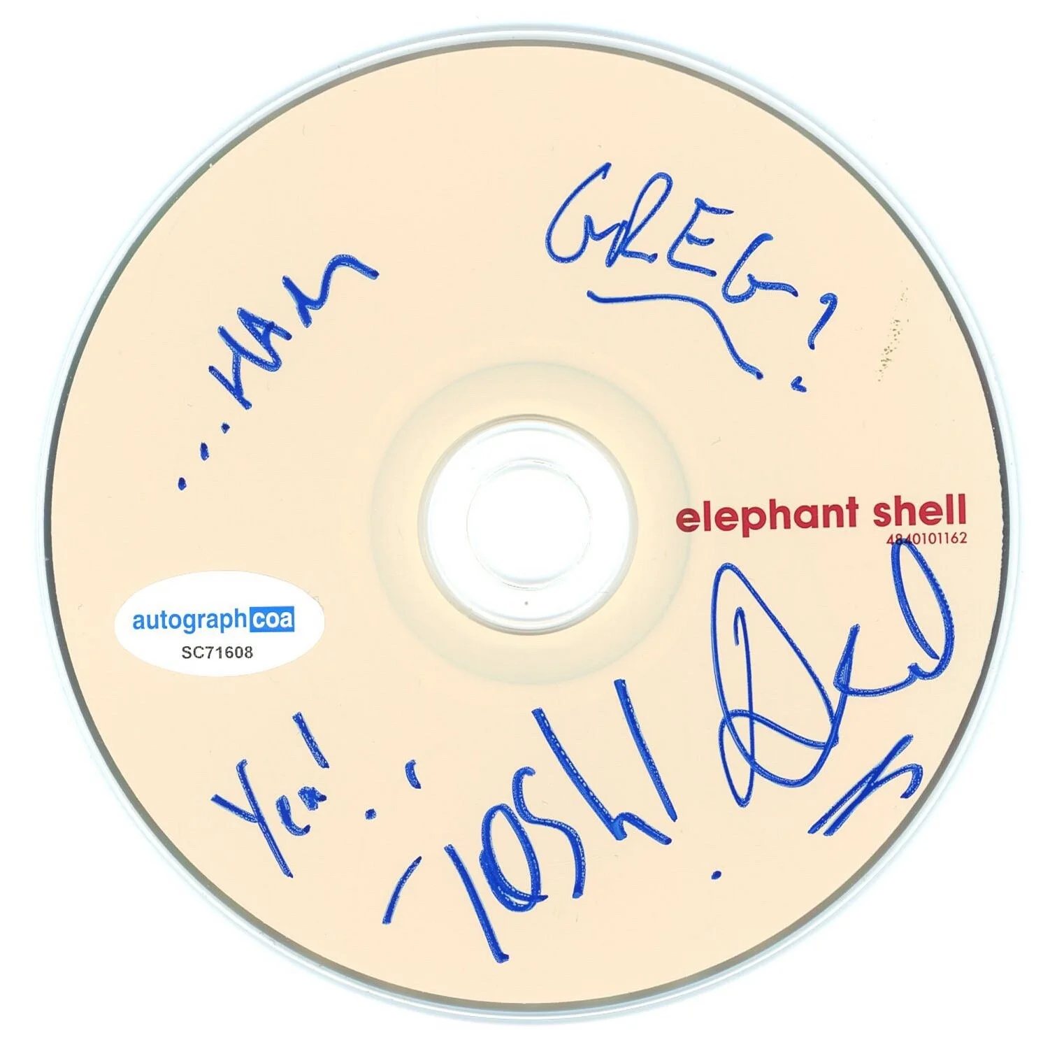 TOKYO POLICE CLUB - DAVID MONKS, GRHAM WRIGHT, JOSH HOOK, GREG — Tokyo Police Club signed "ELEPHANT SHELL" CD a EXACT PROOF David Monks ACOA COA, изображение 5