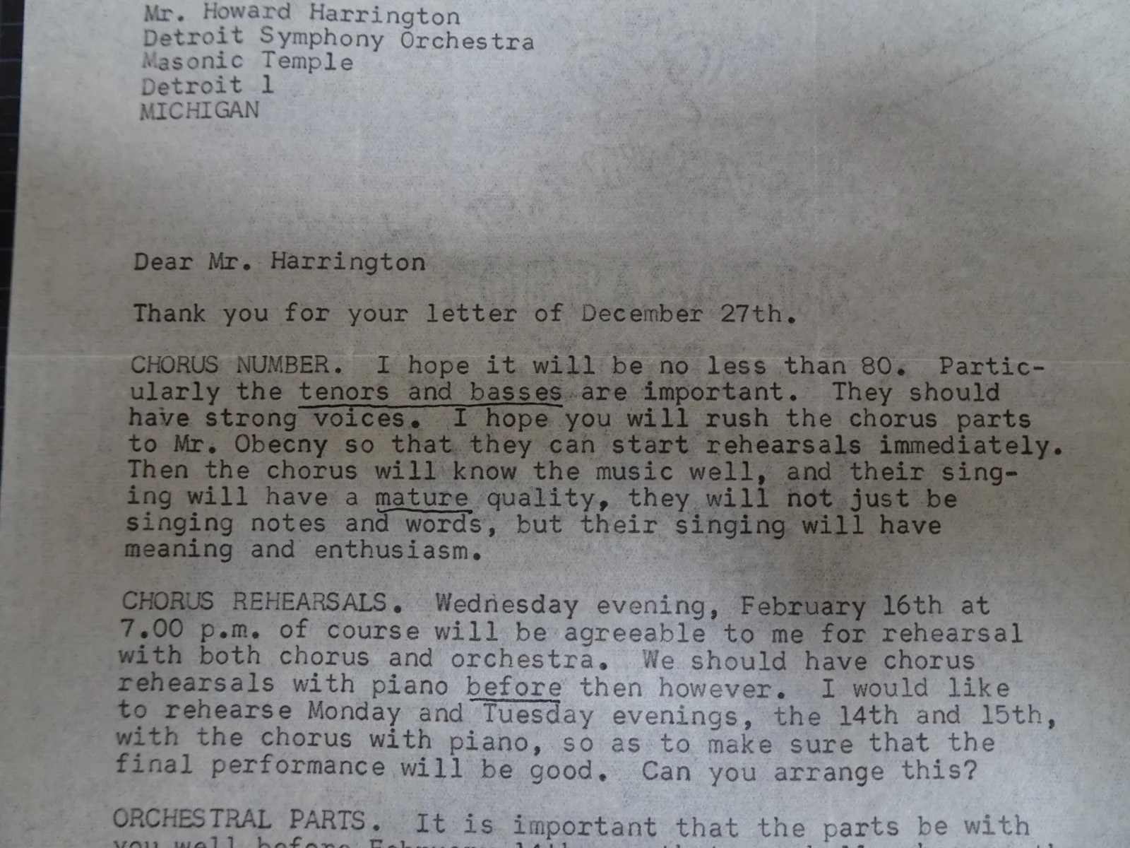 Leopold Stokowski — Leopold Stokowski British Conductor Autograph Letter Symphony Manager 12/29/54, изображение 5