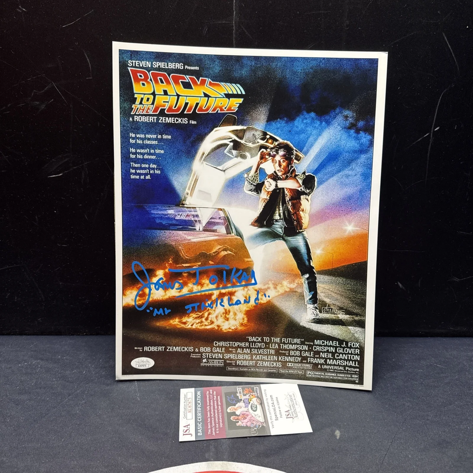 James Tolkan — James Tolkan Signed Back To The Future 11x14 Photo Autographed Inscribed JSA COA
