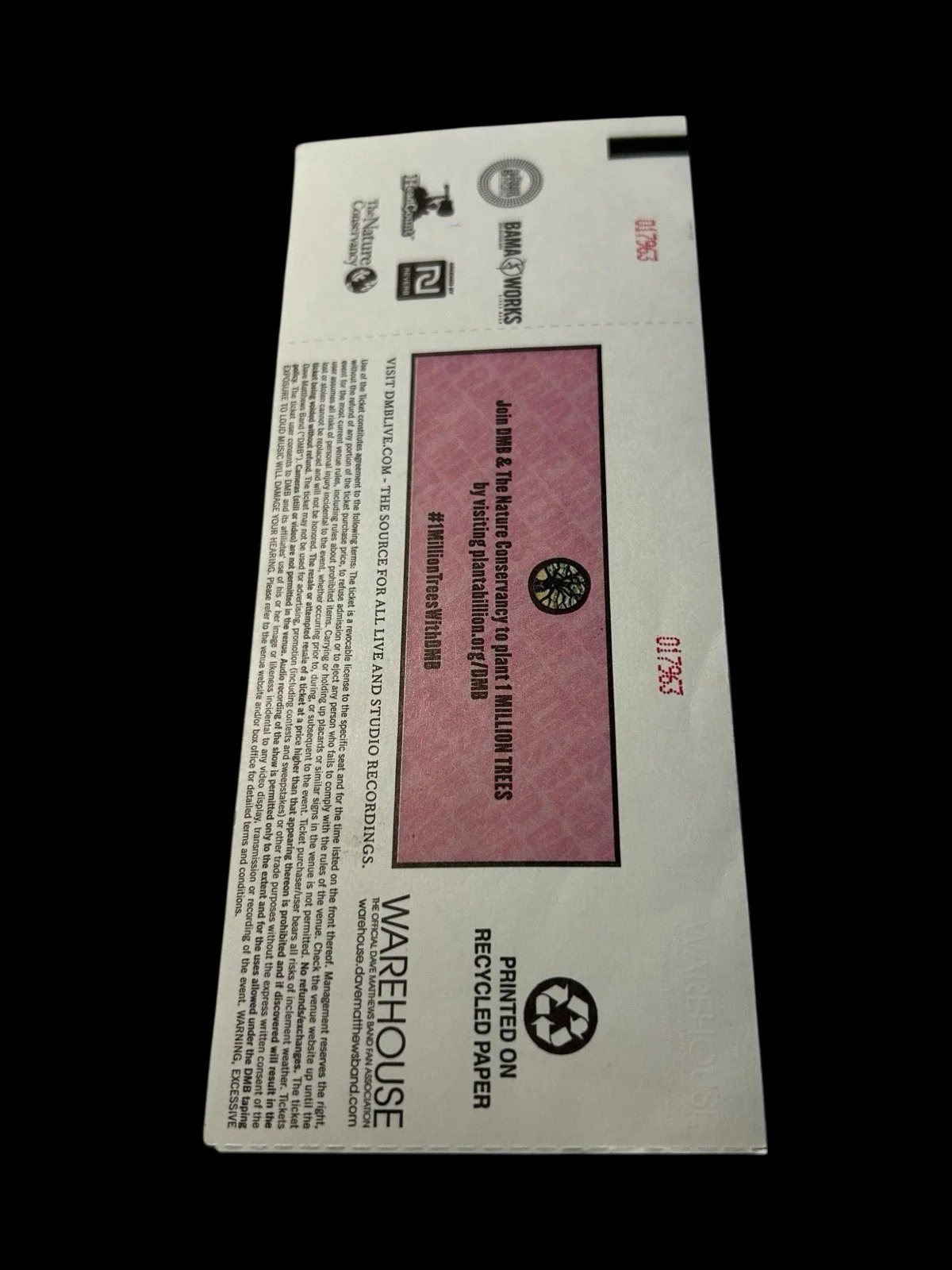 Tim Reynolds — DAVE MATTHEWS BAND DMB TICKET STUB Gorge Amphitheatre Sept 5 2021 EUC Rare, изображение 4