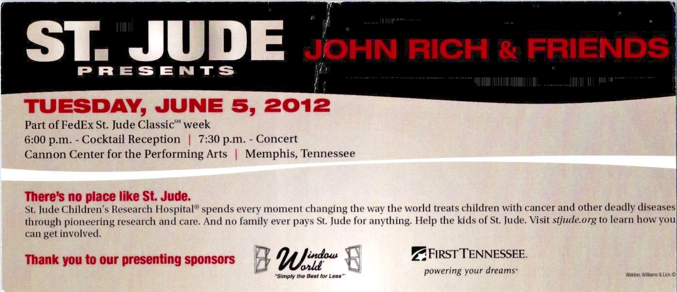 John Rich Autographed Signed Ticket Stub, image 2