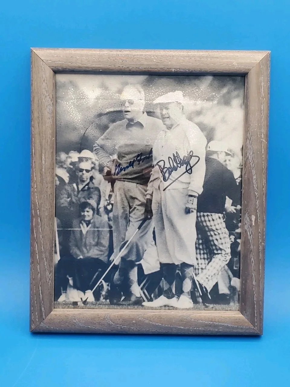 gerald ford — Gerald Ford Bob Hope Autographed Framed Photograph, image 3