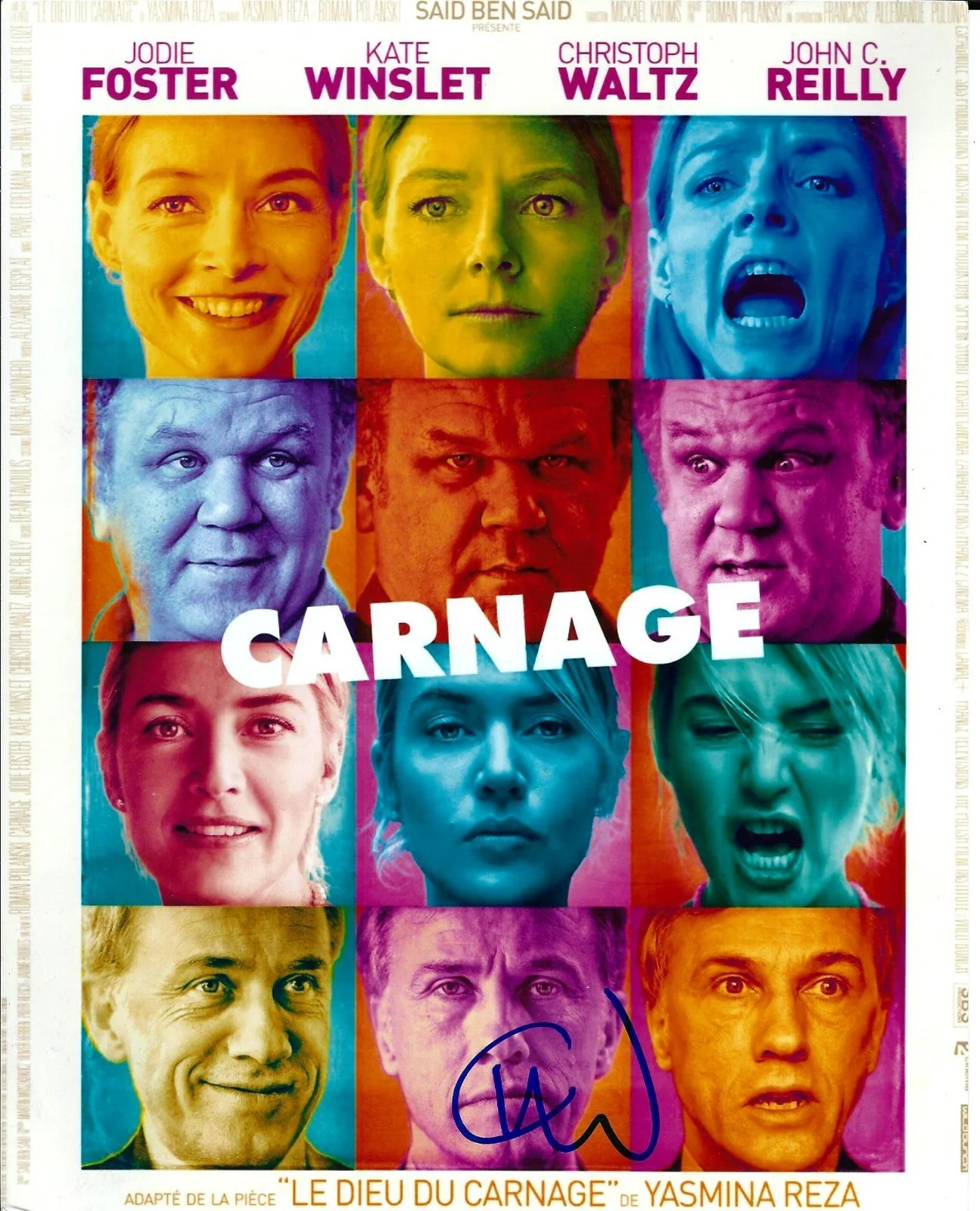 christoph waltz — Christoph Waltz signed Carnage 8x10 Photo in person. Proof. Django, Spectre