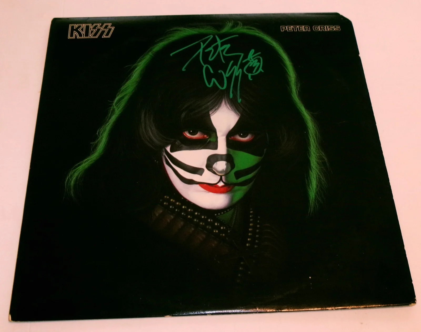 FRAMED Peter Criss Solo 1978 Album LP SIGNED JSA CERT Cut Right Corner, image 4
