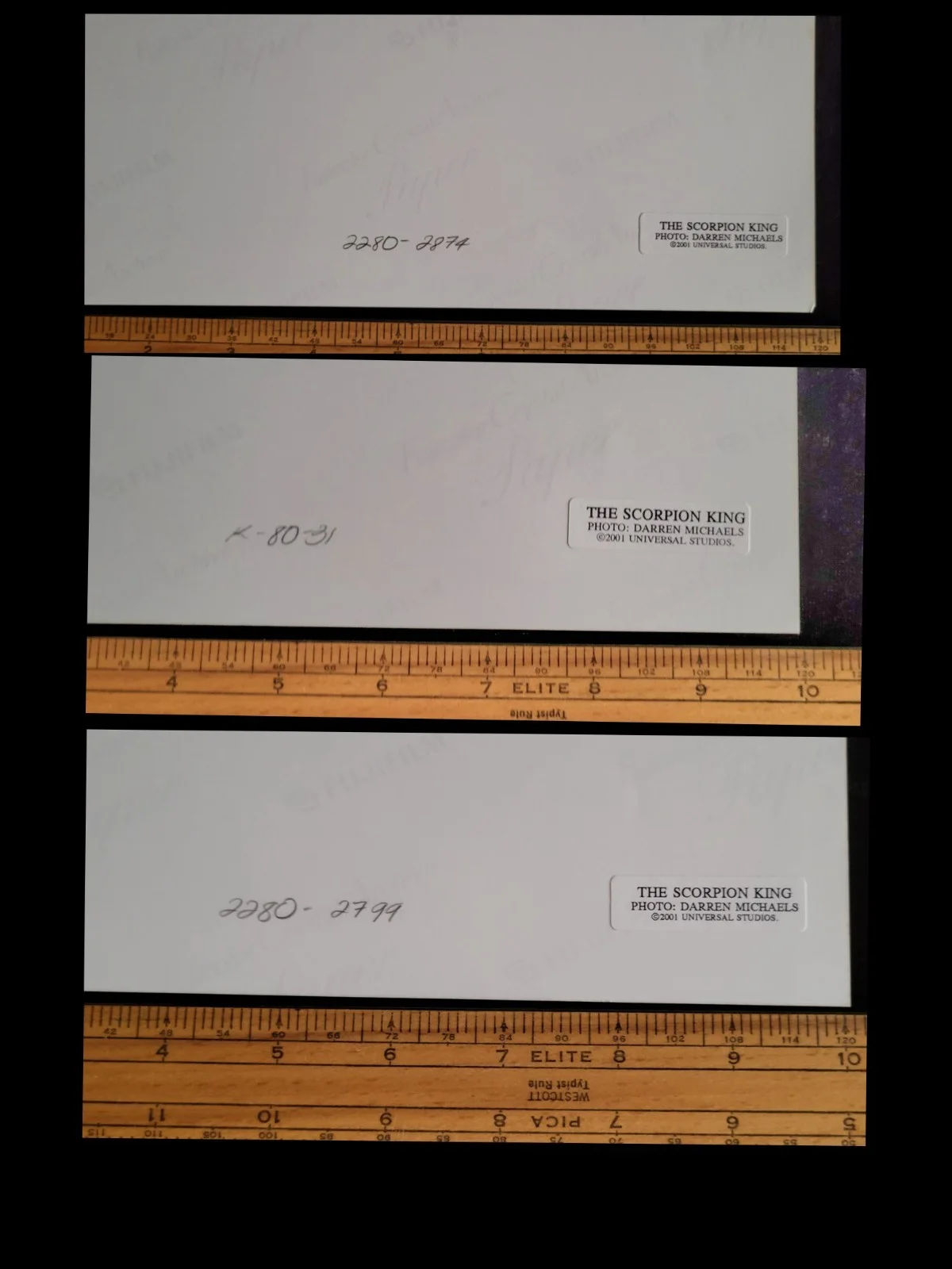 Type 1 Archive (12) THE SCORPION KING (2001) – FROM THE ESTATE OF MICHAEL CLARKE, изображение 2
