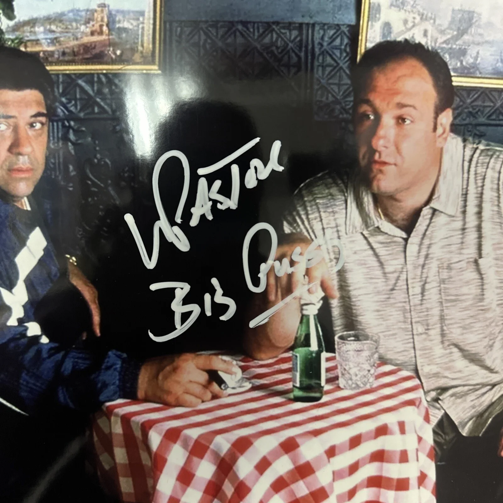 Vincent Pastore Autographed The Sopranos Inscribed 8x10 JSA Signed Auto COA, image 2
