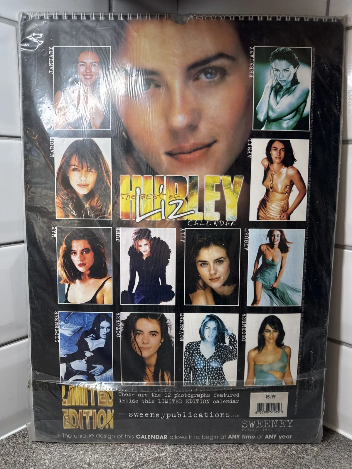 Liz Hurley Limited Edition Calendar 2002 NEW & UNOPENED!!, изображение 2