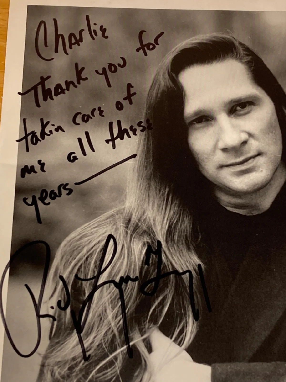 Hand SIGNED Ricky Lynn Gregg 8x10 Fan Club Photo, изображение 3