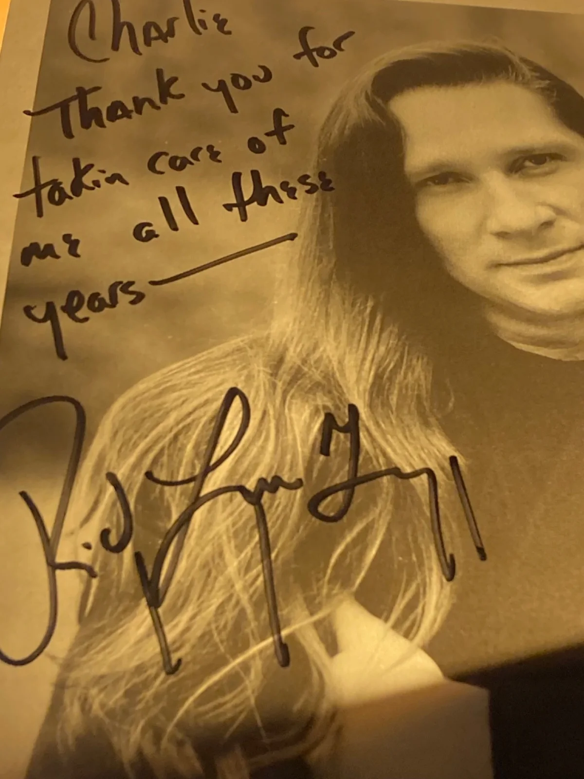Hand SIGNED Ricky Lynn Gregg 8x10 Fan Club Photo, изображение 4